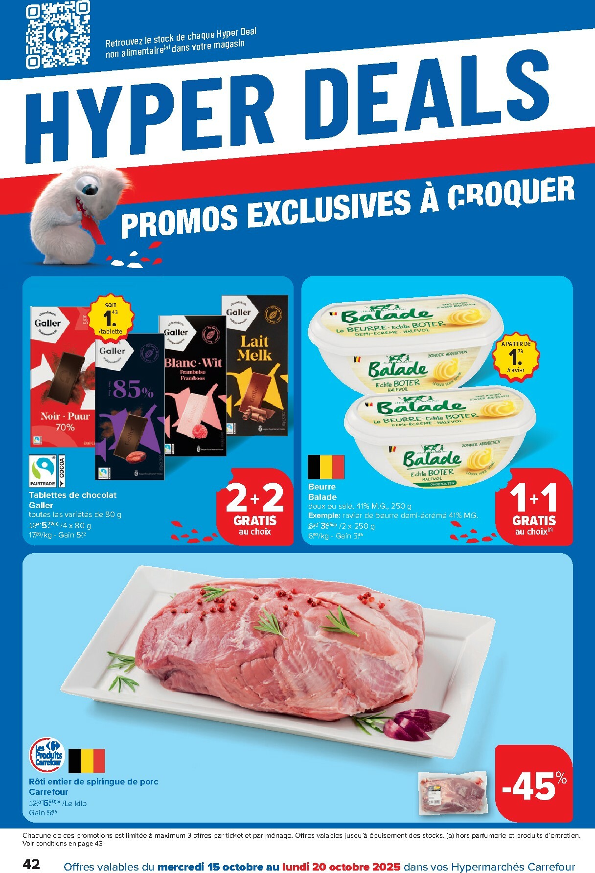 carrefour - Carrefour Hypermarchés folder geldig vanaf 15/10 - 27/10 - page: 42 carrefour - Carrefour Hypermarchés folder geldig vanaf 15/10 - 27/10 - page: 42