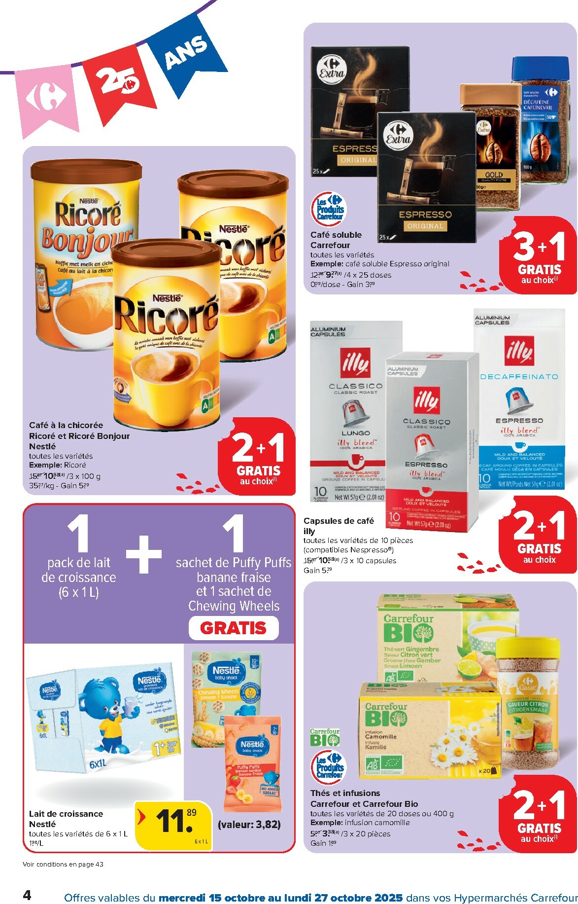 carrefour - Carrefour Hypermarchés folder geldig vanaf 15/10 - 27/10 - page: 4 carrefour - Carrefour Hypermarchés folder geldig vanaf 15/10 - 27/10 - page: 4
