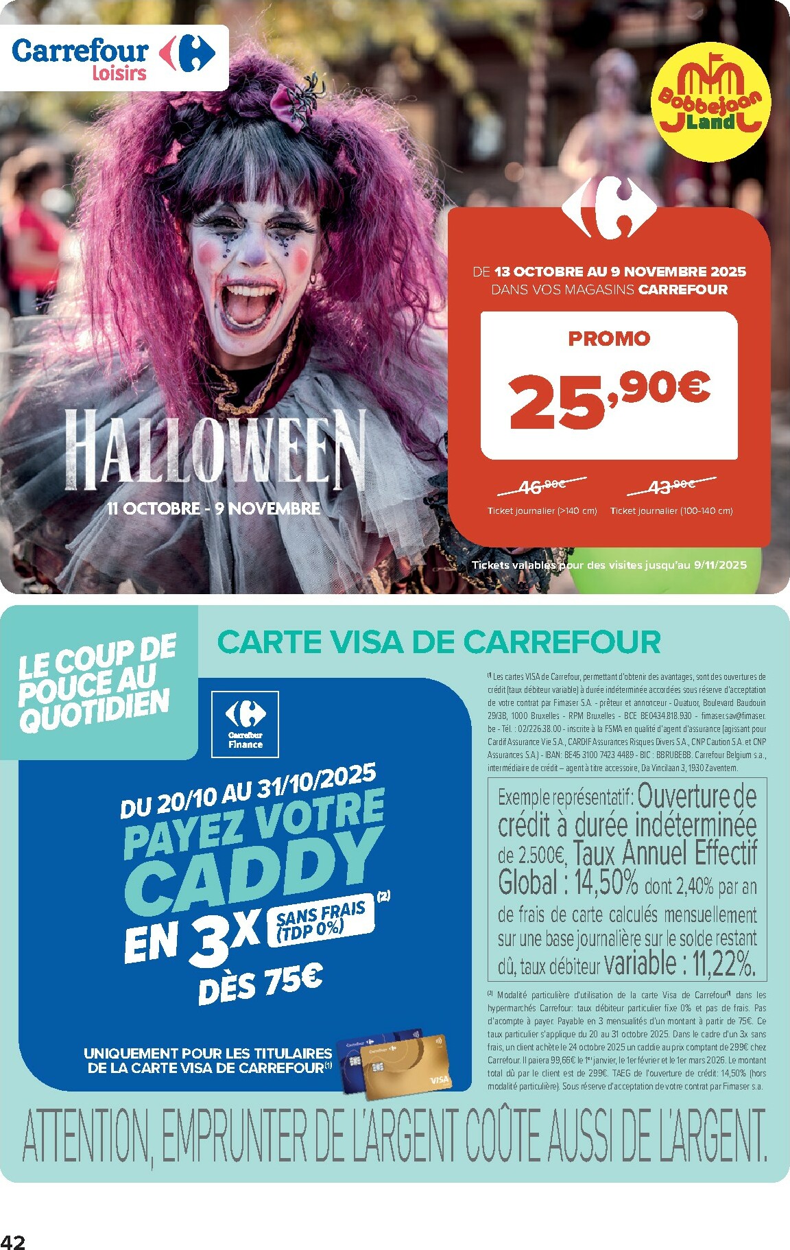 carrefour - De Carrefour - Hypermarchés folder geldig vanaf 22/10 t/m 03/11 - page: 42 carrefour - De Carrefour - Hypermarchés folder geldig vanaf 22/10 t/m 03/11 - page: 42