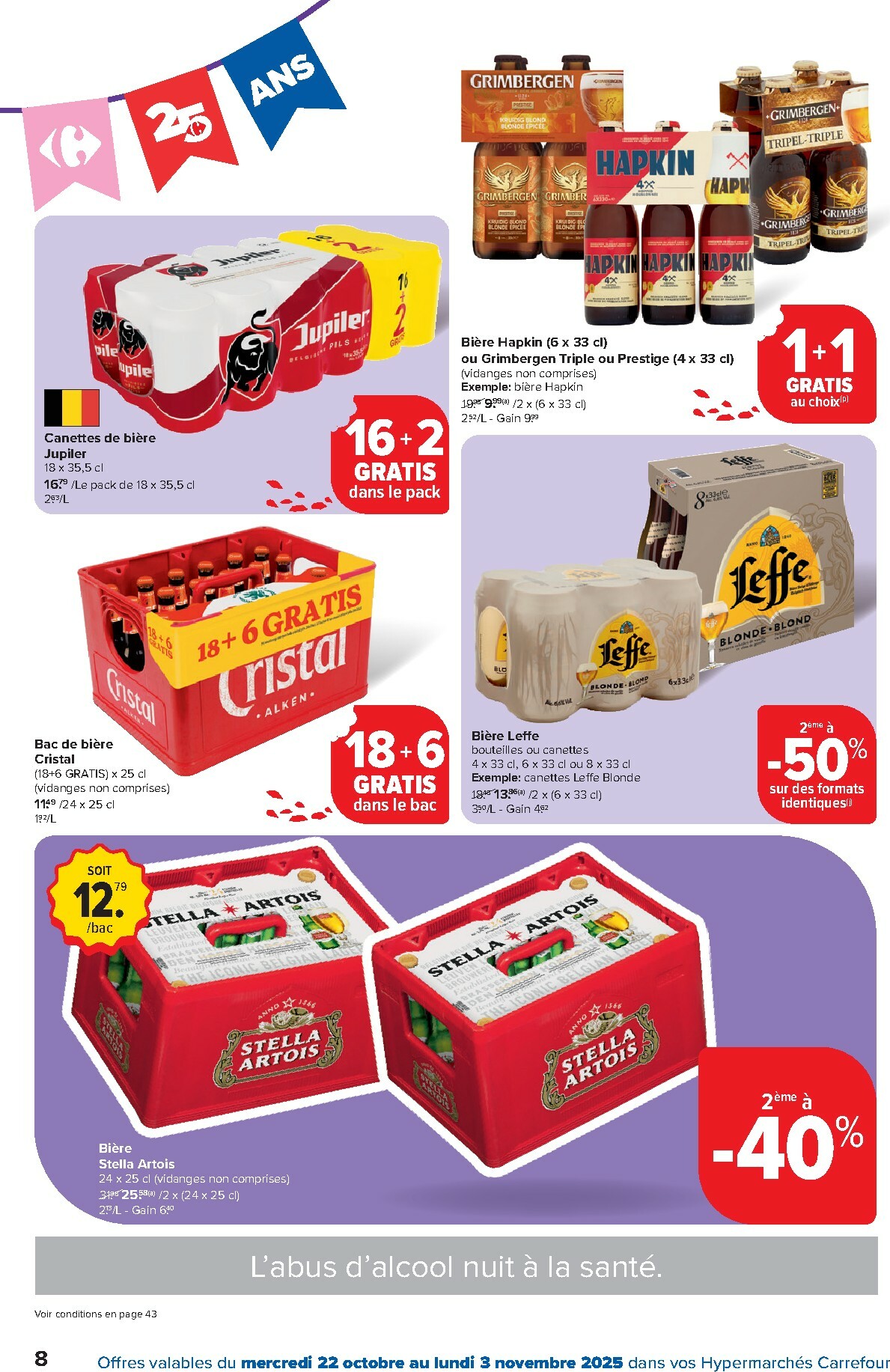carrefour - De Carrefour - Hypermarchés folder geldig vanaf 22/10 t/m 03/11 - page: 8 carrefour - De Carrefour - Hypermarchés folder geldig vanaf 22/10 t/m 03/11 - page: 8