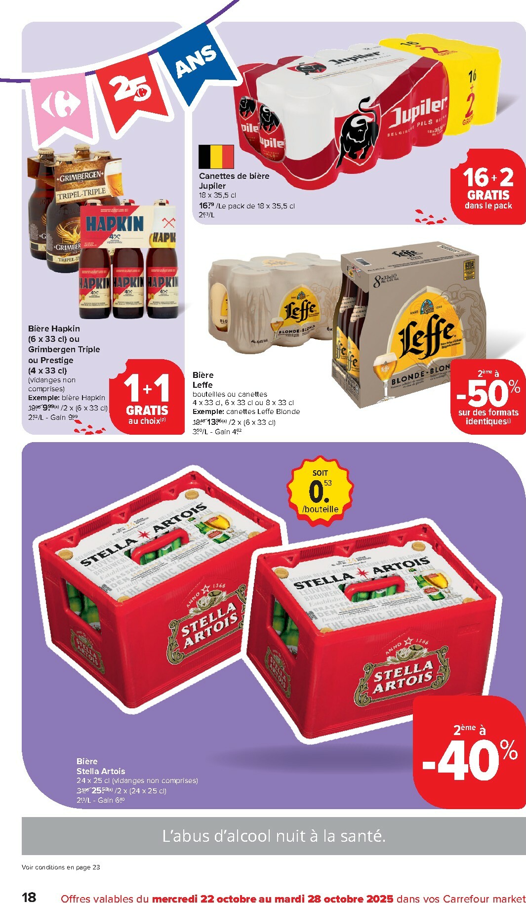 carrefour - De Carrefour Market folder geldig vanaf 22/10 t/m 28/10 - page: 18