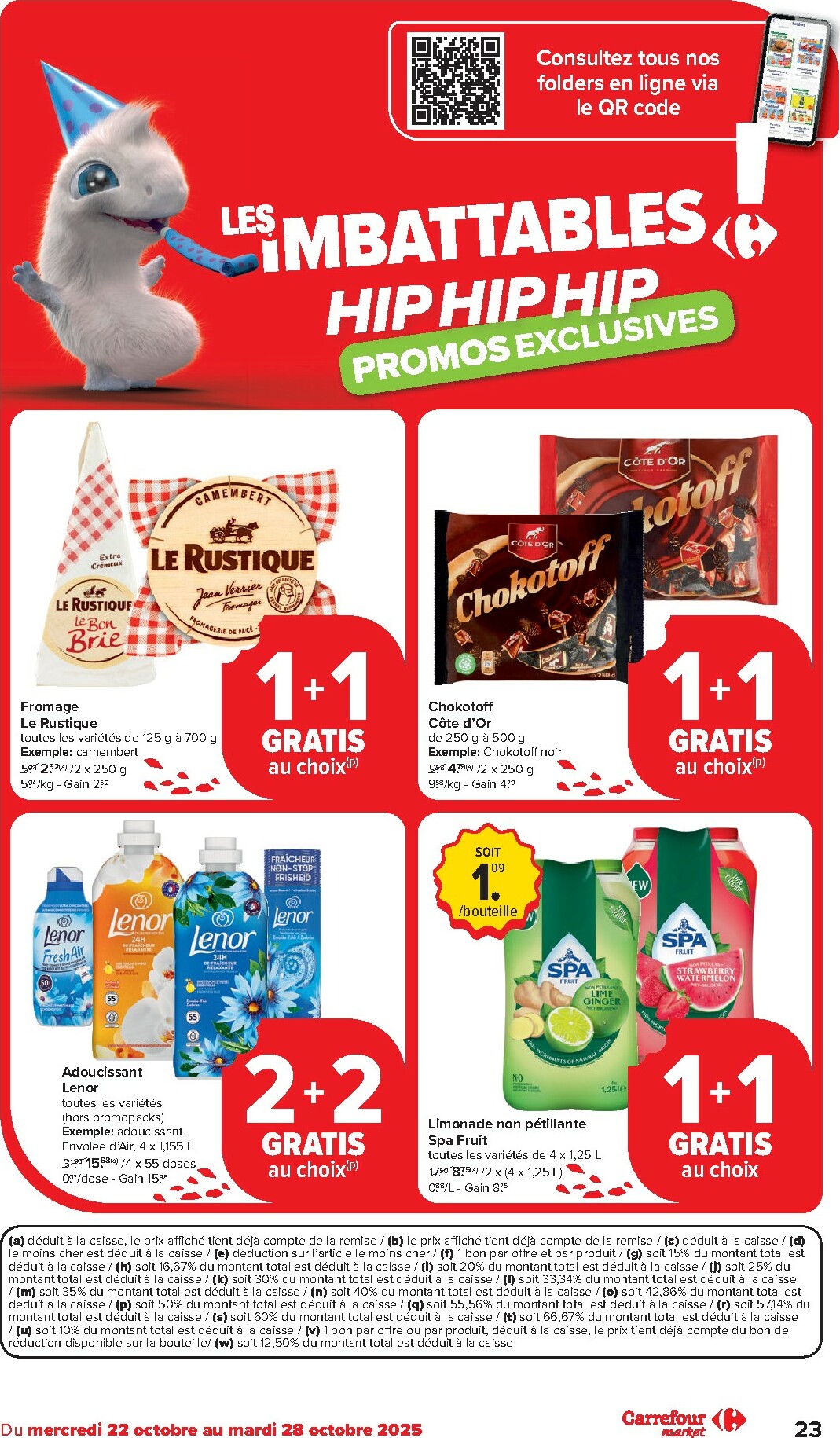 carrefour - De Carrefour Market folder geldig vanaf 22/10 t/m 28/10 - page: 23