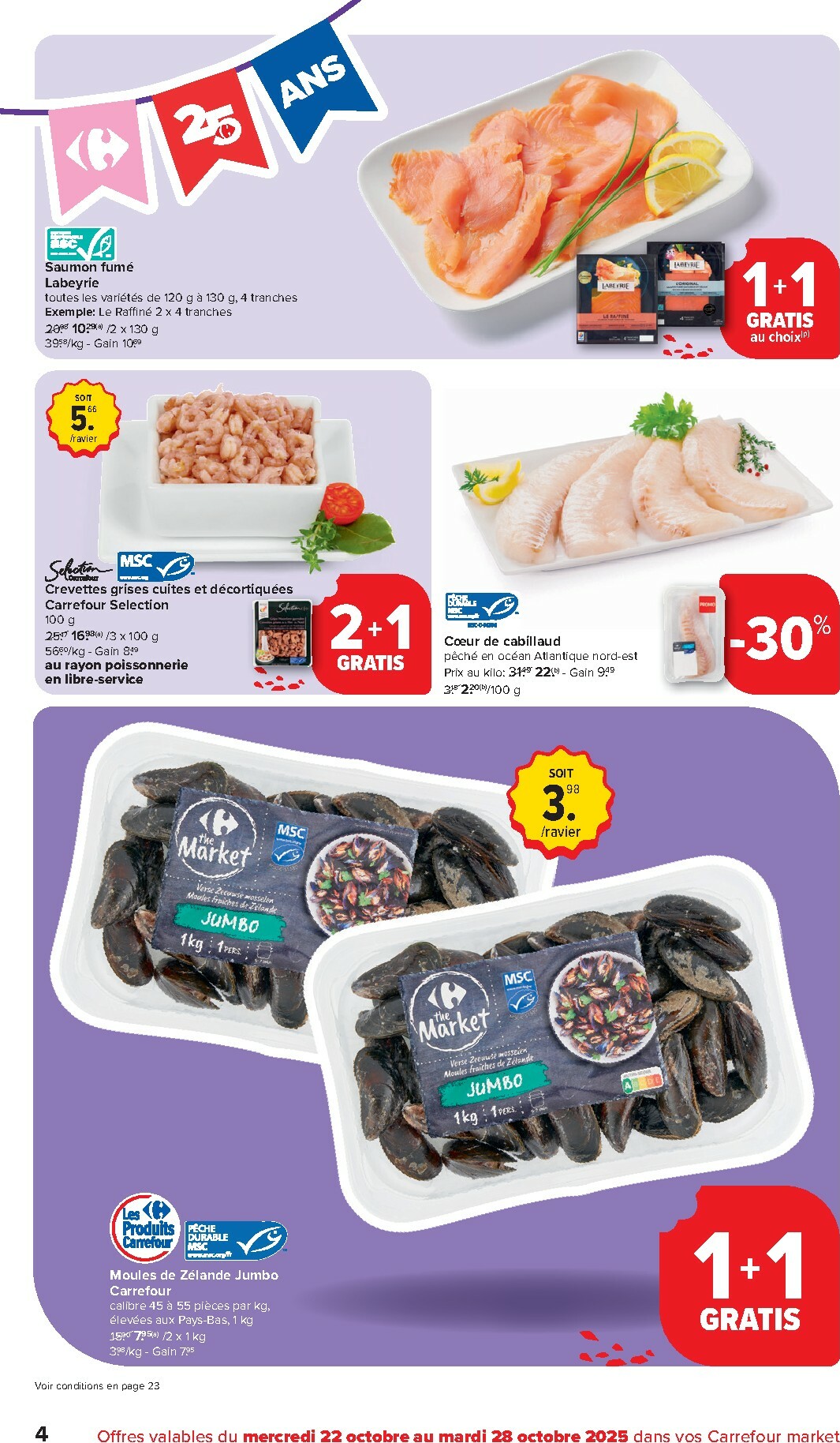 carrefour - De Carrefour Market folder geldig vanaf 22/10 t/m 28/10 - page: 4
