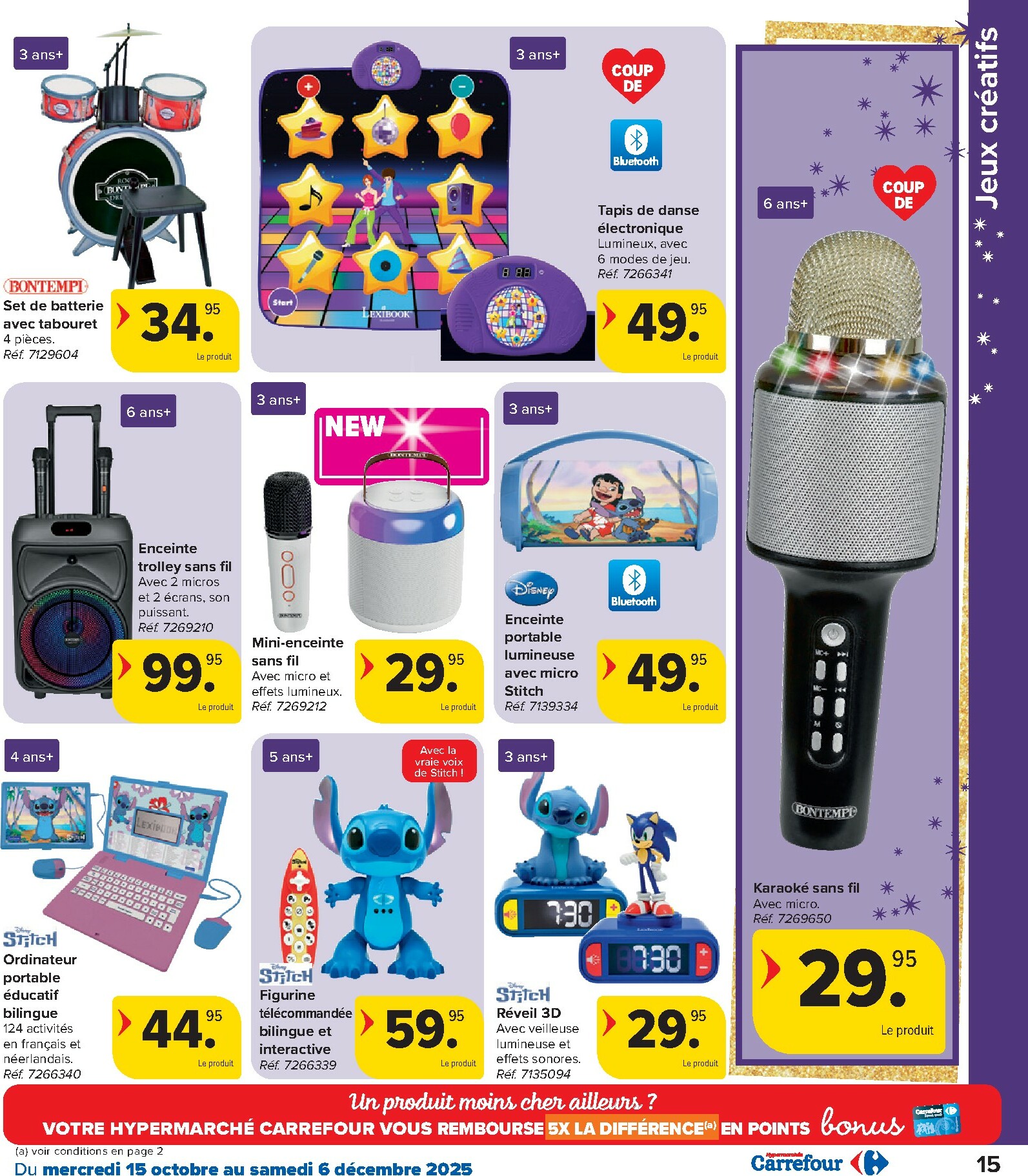 carrefour - De Carrefour - Hypermarchés Catalogue Jouets folder geldig vanaf 15/10 t/m 06/12 - page: 15 carrefour - De Carrefour - Hypermarchés Catalogue Jouets folder geldig vanaf 15/10 t/m 06/12 - page: 15