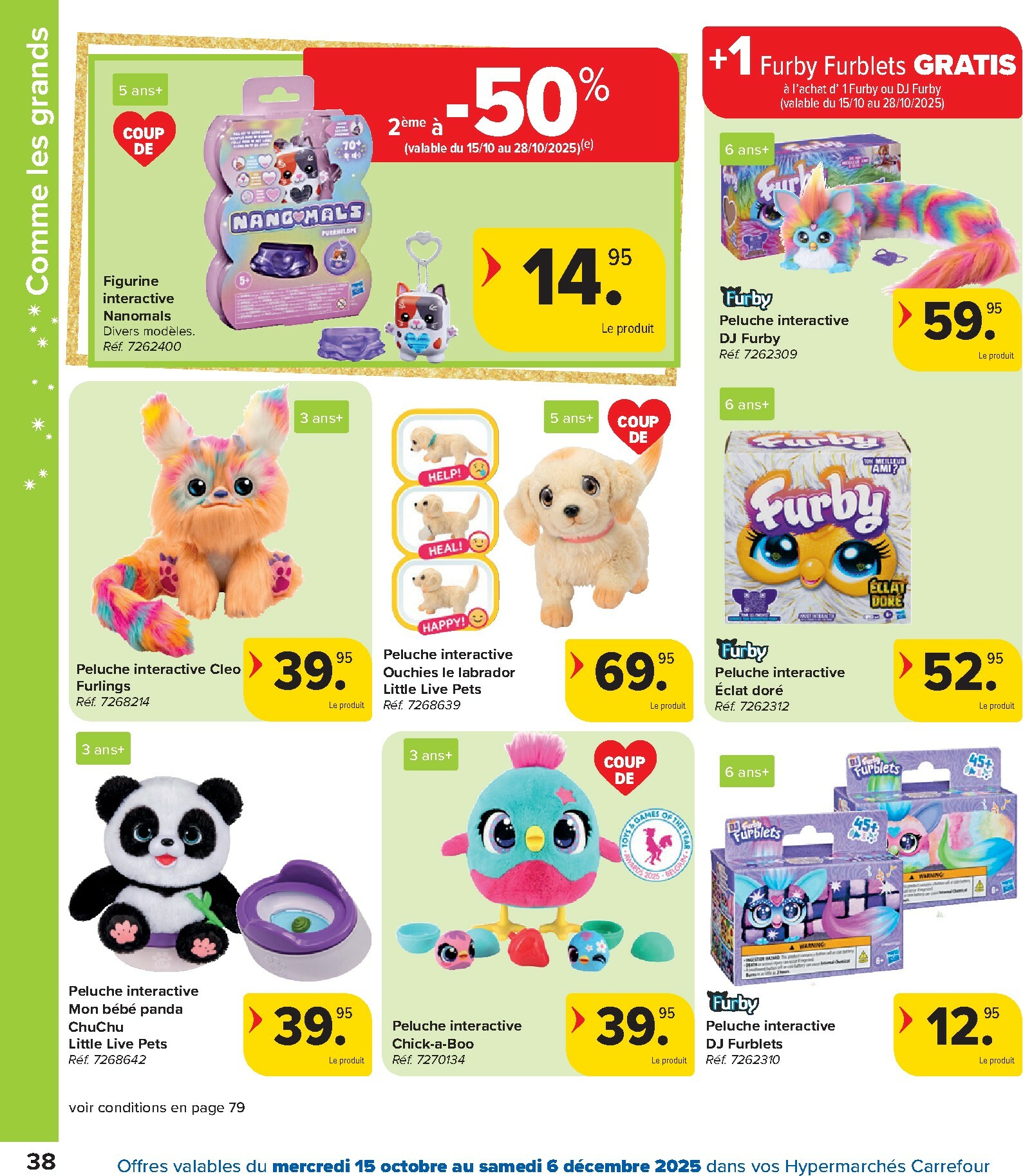 carrefour - De Carrefour - Hypermarchés Catalogue Jouets folder geldig vanaf 15/10 t/m 06/12 - page: 38 carrefour - De Carrefour - Hypermarchés Catalogue Jouets folder geldig vanaf 15/10 t/m 06/12 - page: 38