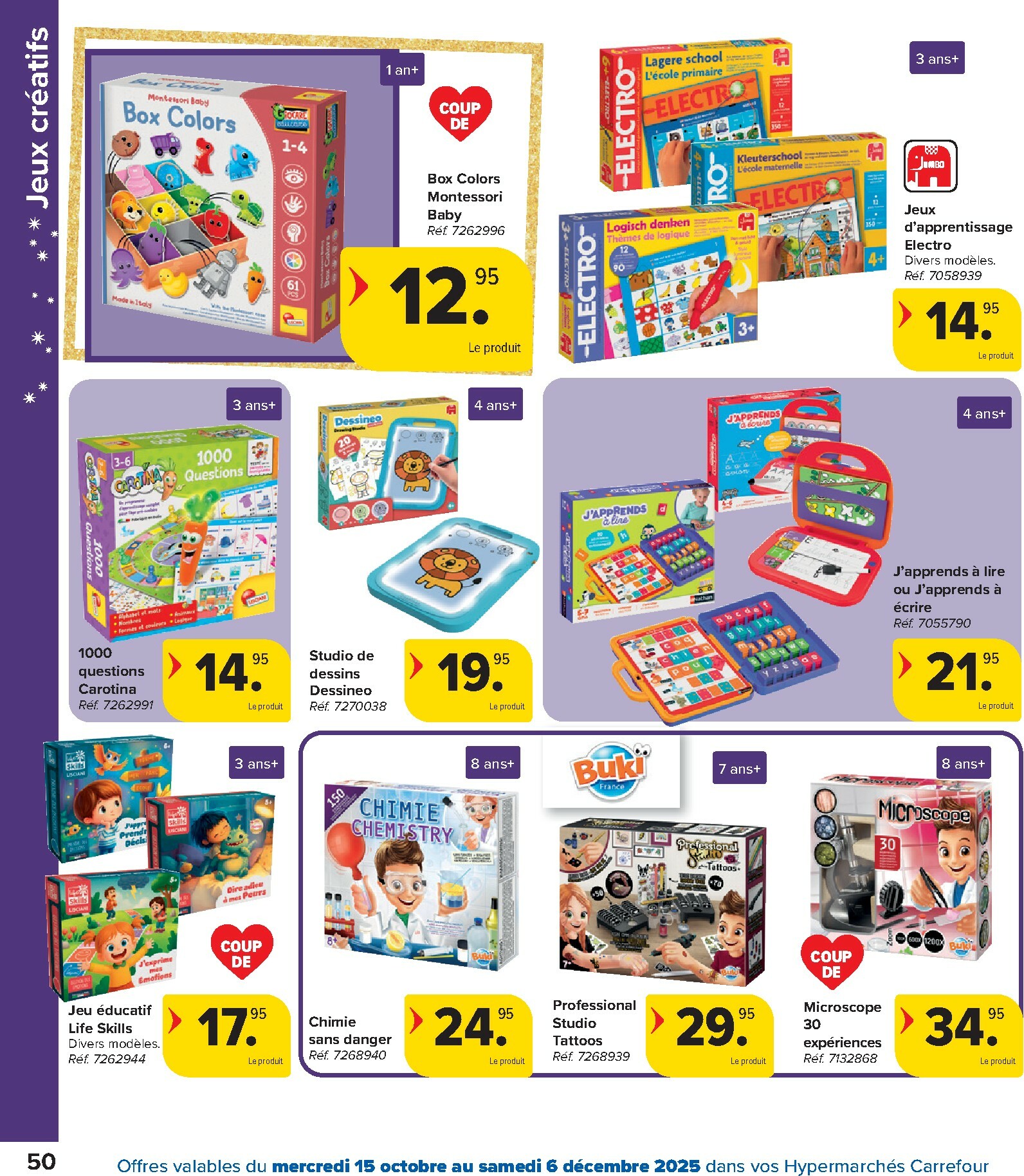 carrefour - De Carrefour - Hypermarchés Catalogue Jouets folder geldig vanaf 15/10 t/m 06/12 - page: 50 carrefour - De Carrefour - Hypermarchés Catalogue Jouets folder geldig vanaf 15/10 t/m 06/12 - page: 50