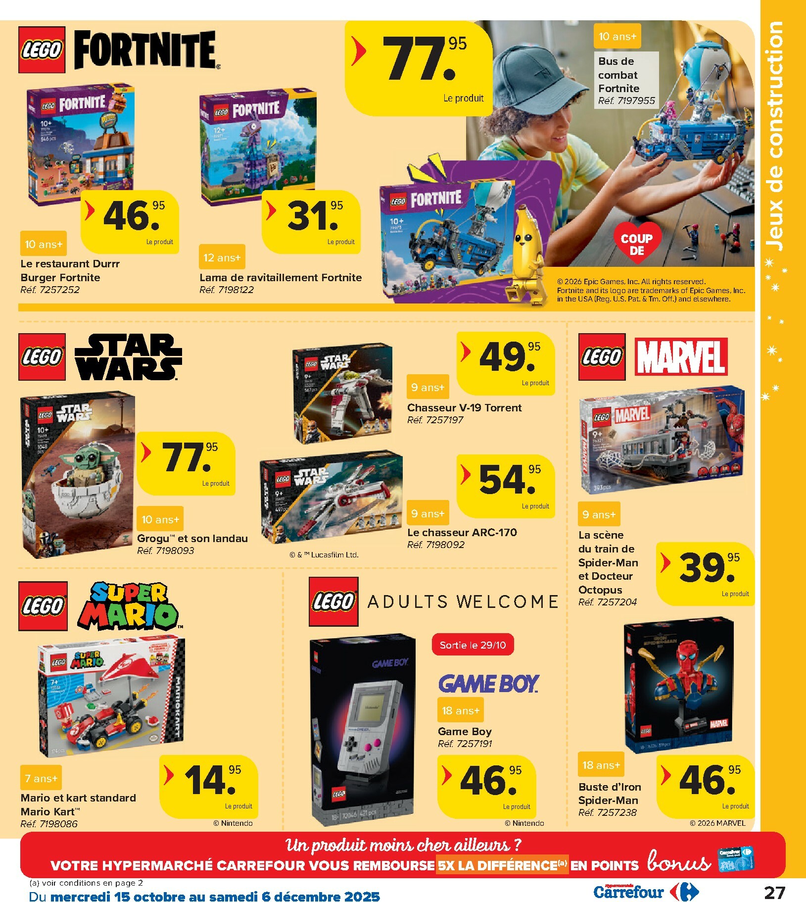 carrefour - De Carrefour - Hypermarchés Catalogue Jouets folder geldig vanaf 15/10 t/m 06/12 - page: 27 carrefour - De Carrefour - Hypermarchés Catalogue Jouets folder geldig vanaf 15/10 t/m 06/12 - page: 27