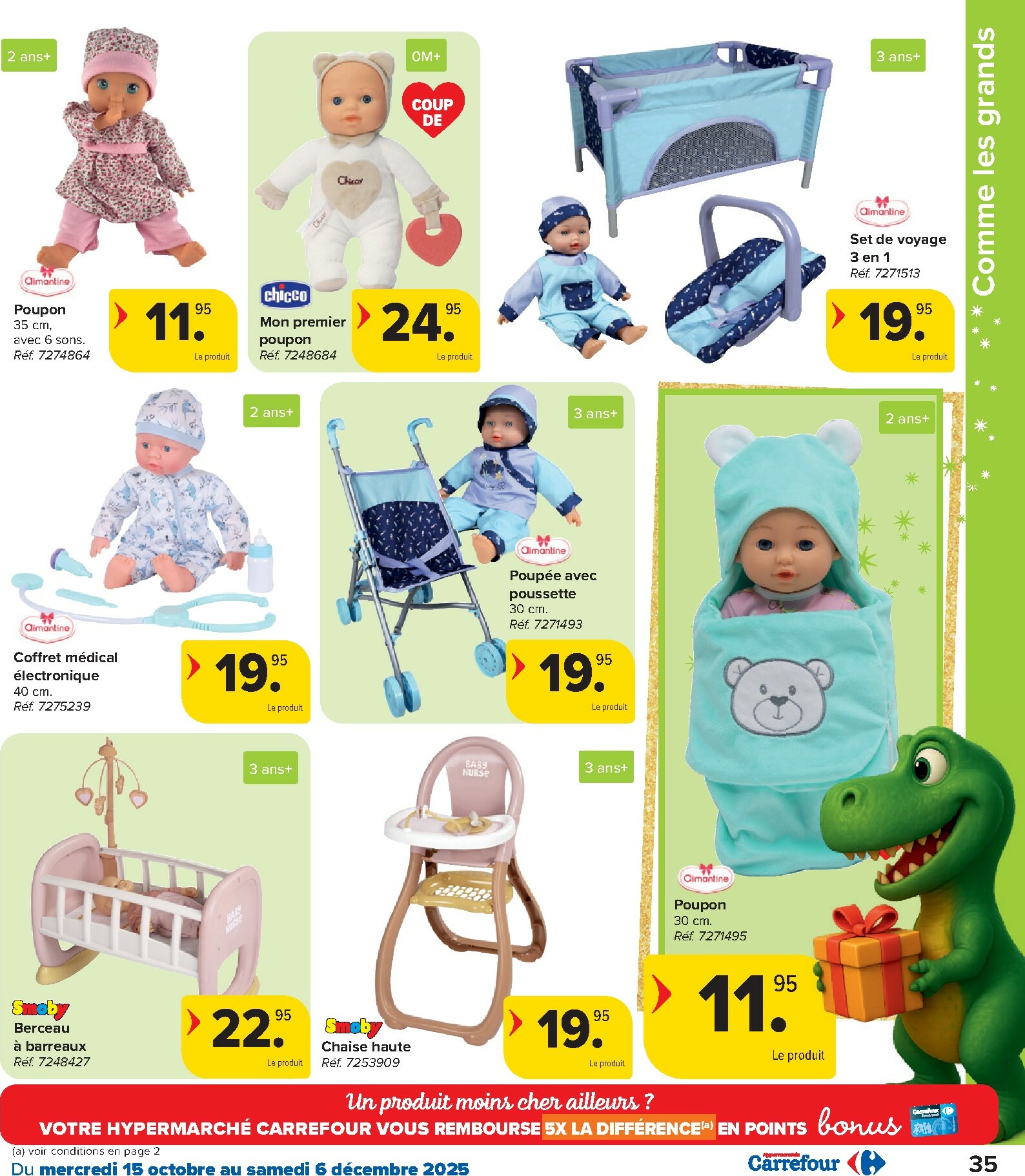 carrefour - De Carrefour - Hypermarchés Catalogue Jouets folder geldig vanaf 15/10 t/m 06/12 - page: 35 carrefour - De Carrefour - Hypermarchés Catalogue Jouets folder geldig vanaf 15/10 t/m 06/12 - page: 35