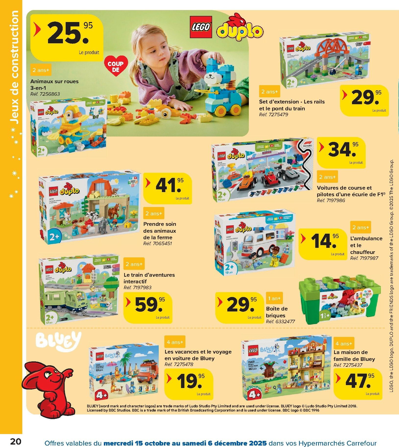 carrefour - De Carrefour - Hypermarchés Catalogue Jouets folder geldig vanaf 15/10 t/m 06/12 - page: 20 carrefour - De Carrefour - Hypermarchés Catalogue Jouets folder geldig vanaf 15/10 t/m 06/12 - page: 20