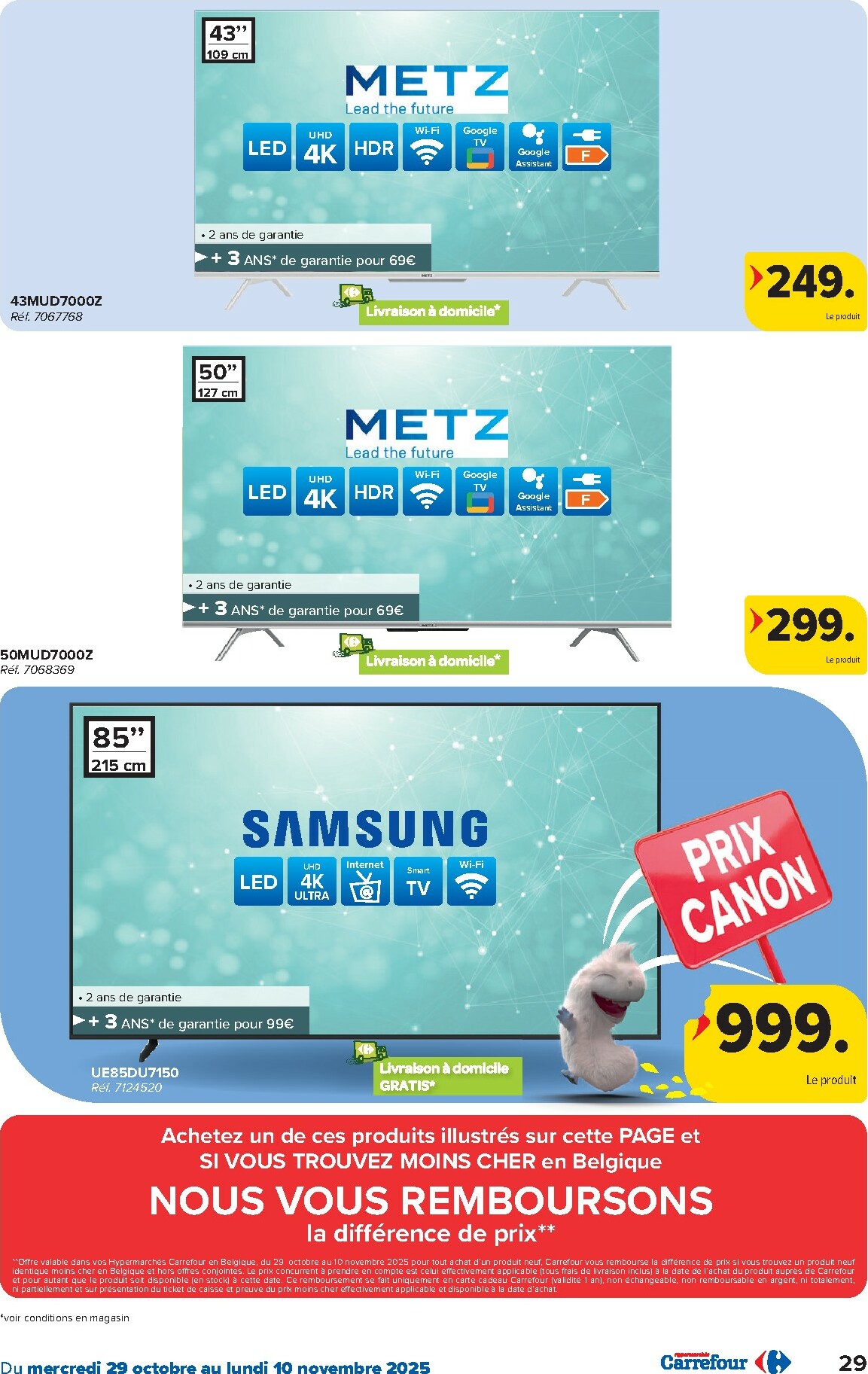 carrefour - De Carrefour Hypermarchés folder geldig vanaf 29/10 t/m 10/11 - page: 29 carrefour - De Carrefour Hypermarchés folder geldig vanaf 29/10 t/m 10/11 - page: 29