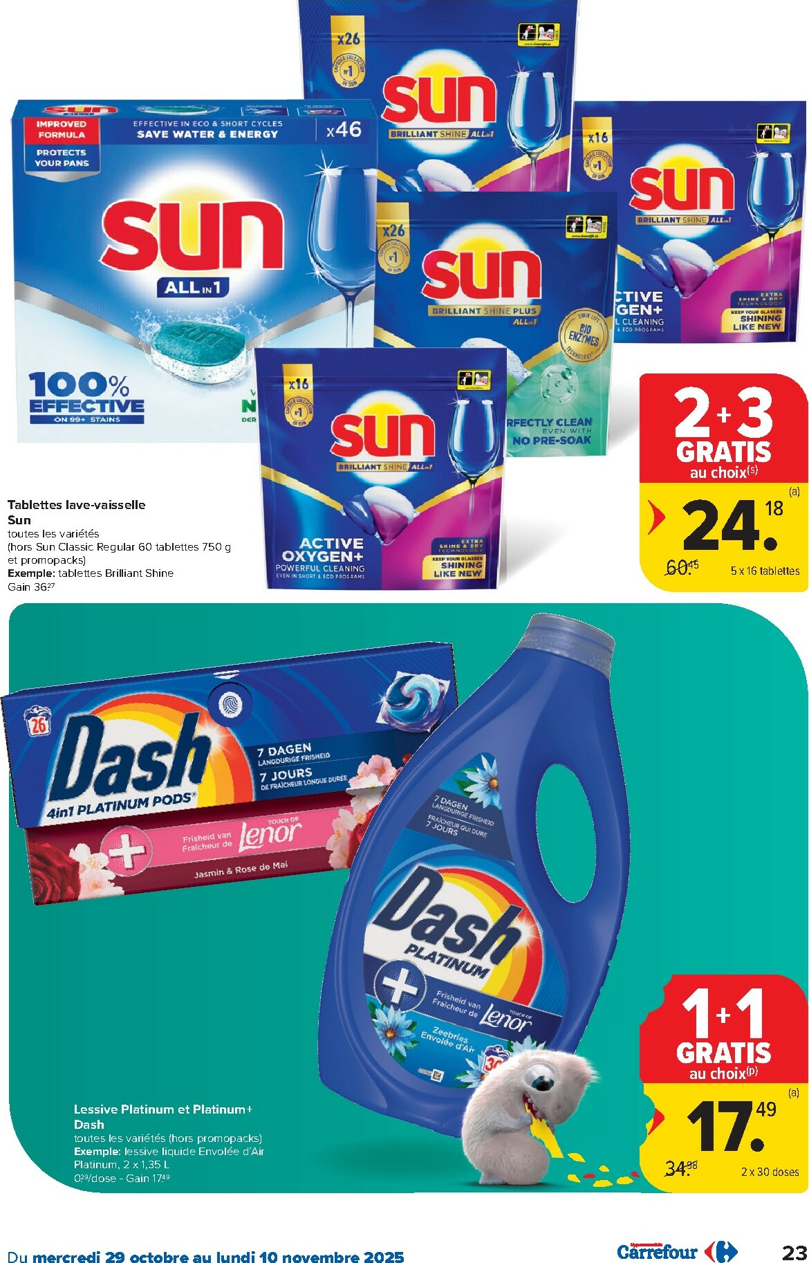 carrefour - De Carrefour Hypermarchés folder geldig vanaf 29/10 t/m 10/11 - page: 23 carrefour - De Carrefour Hypermarchés folder geldig vanaf 29/10 t/m 10/11 - page: 23