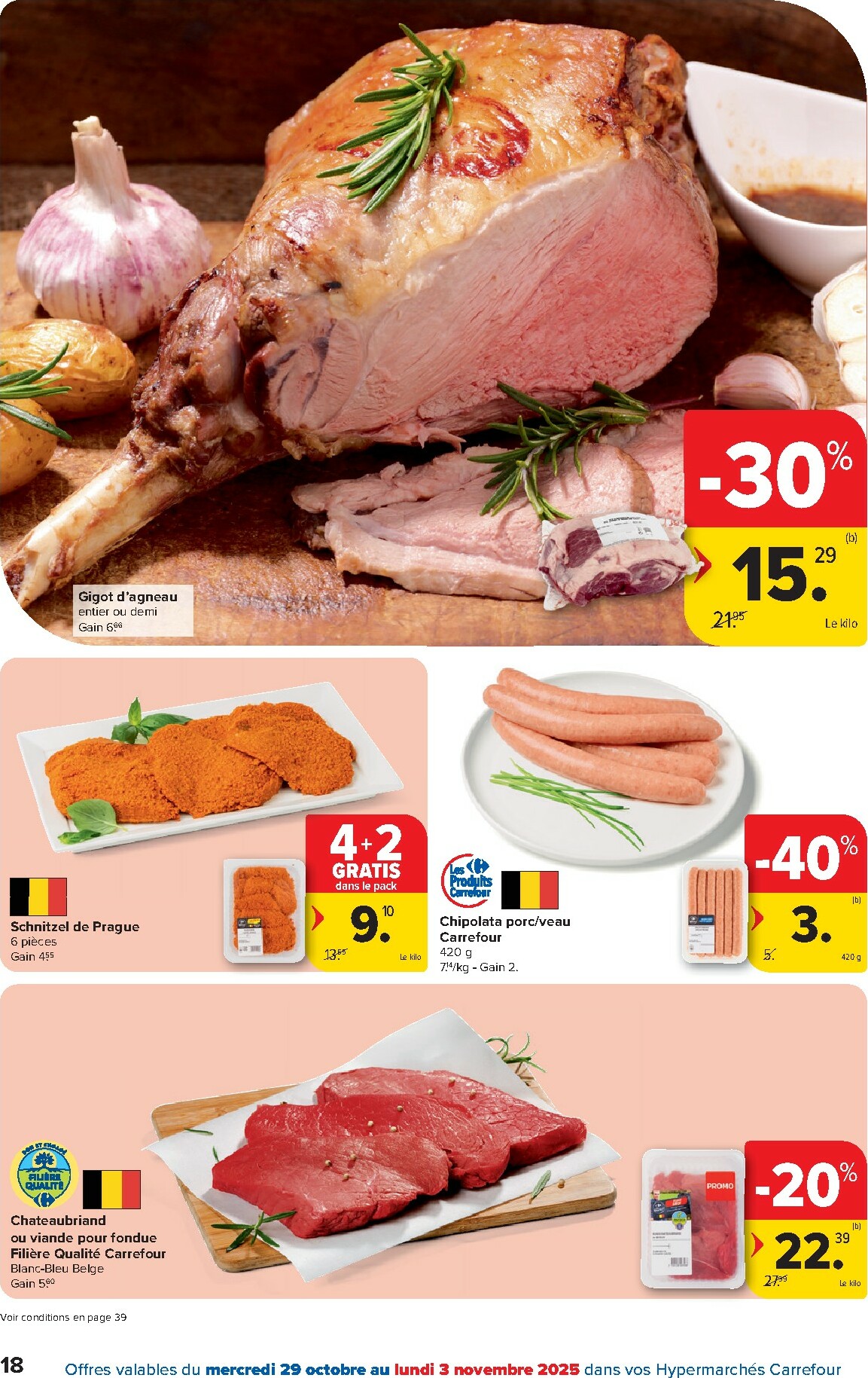 carrefour - De Carrefour Hypermarchés folder geldig vanaf 29/10 t/m 10/11 - page: 18 carrefour - De Carrefour Hypermarchés folder geldig vanaf 29/10 t/m 10/11 - page: 18