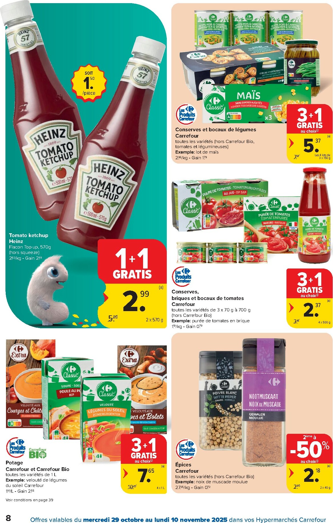 carrefour - De Carrefour Hypermarchés folder geldig vanaf 29/10 t/m 10/11 - page: 8 carrefour - De Carrefour Hypermarchés folder geldig vanaf 29/10 t/m 10/11 - page: 8