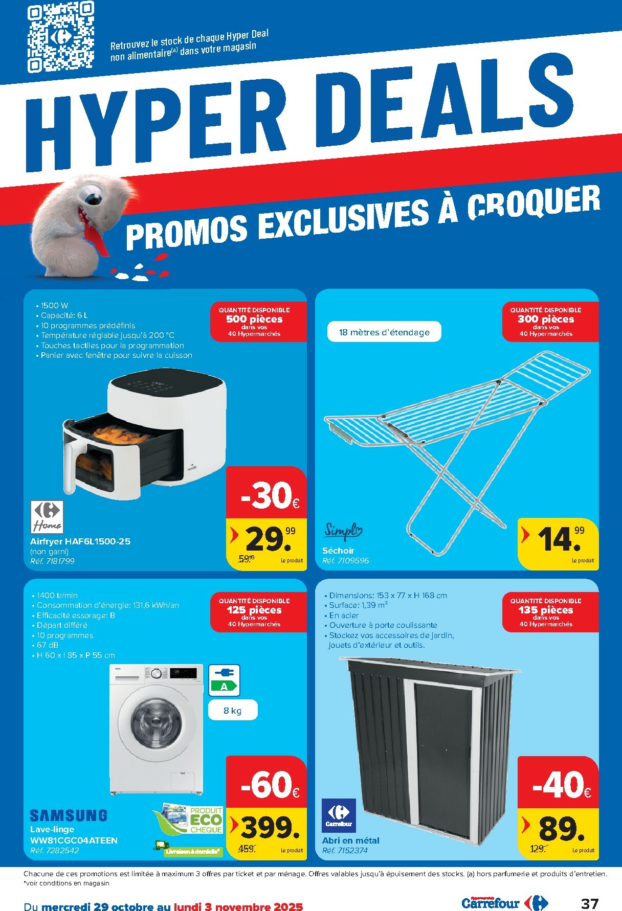 carrefour - De Carrefour Hypermarchés folder geldig vanaf 29/10 t/m 10/11 - page: 37 carrefour - De Carrefour Hypermarchés folder geldig vanaf 29/10 t/m 10/11 - page: 37