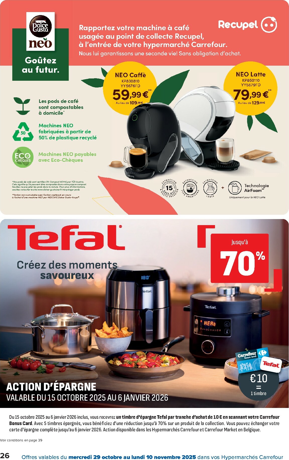 carrefour - De Carrefour Hypermarchés folder geldig vanaf 29/10 t/m 10/11 - page: 26 carrefour - De Carrefour Hypermarchés folder geldig vanaf 29/10 t/m 10/11 - page: 26