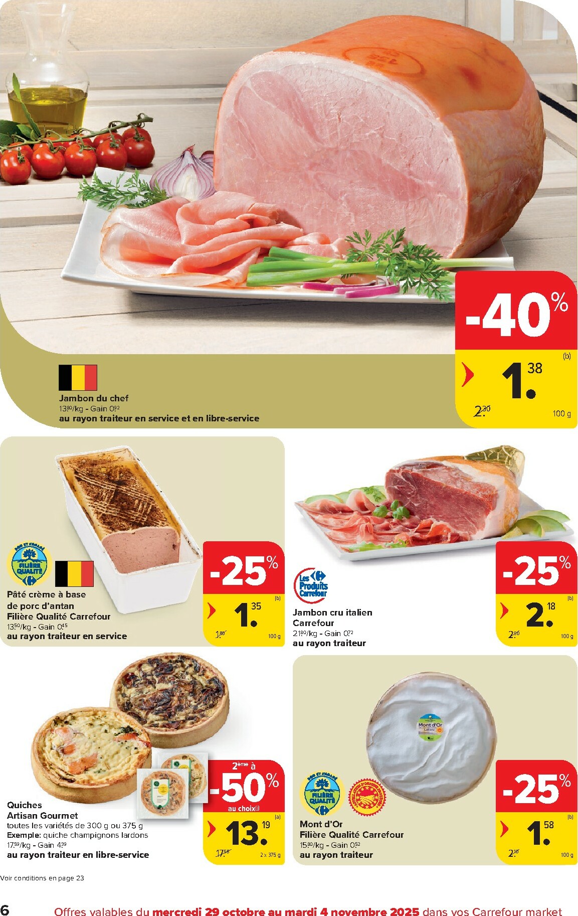 carrefour - De Carrefour Market folder geldig vanaf 29/10 t/m 04/11 - page: 6