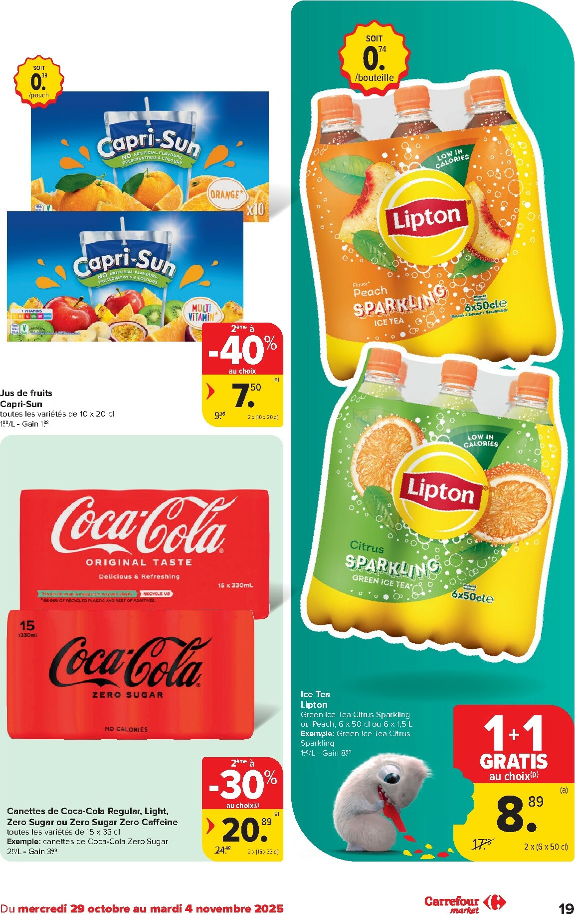 carrefour - De Carrefour Market folder geldig vanaf 29/10 t/m 04/11 - page: 19
