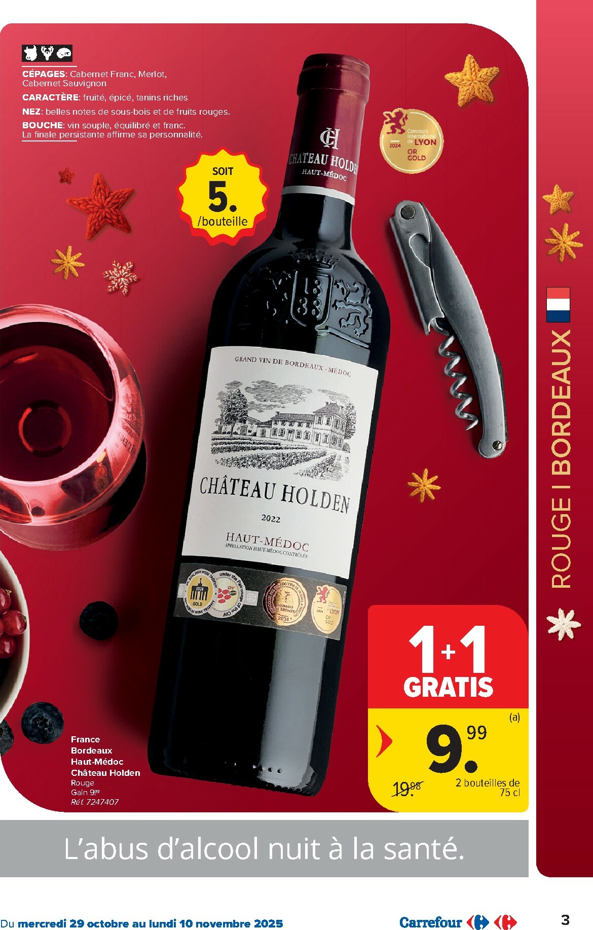 carrefour - De Carrefour - Foire aux vins folder geldig vanaf 29/10 t/m 10/11 - page: 3
