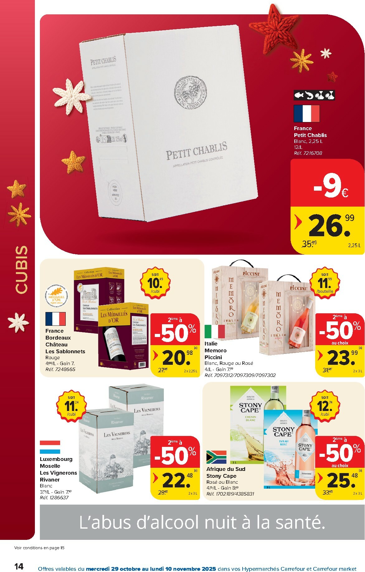 carrefour - De Carrefour - Foire aux vins folder geldig vanaf 29/10 t/m 10/11 - page: 14