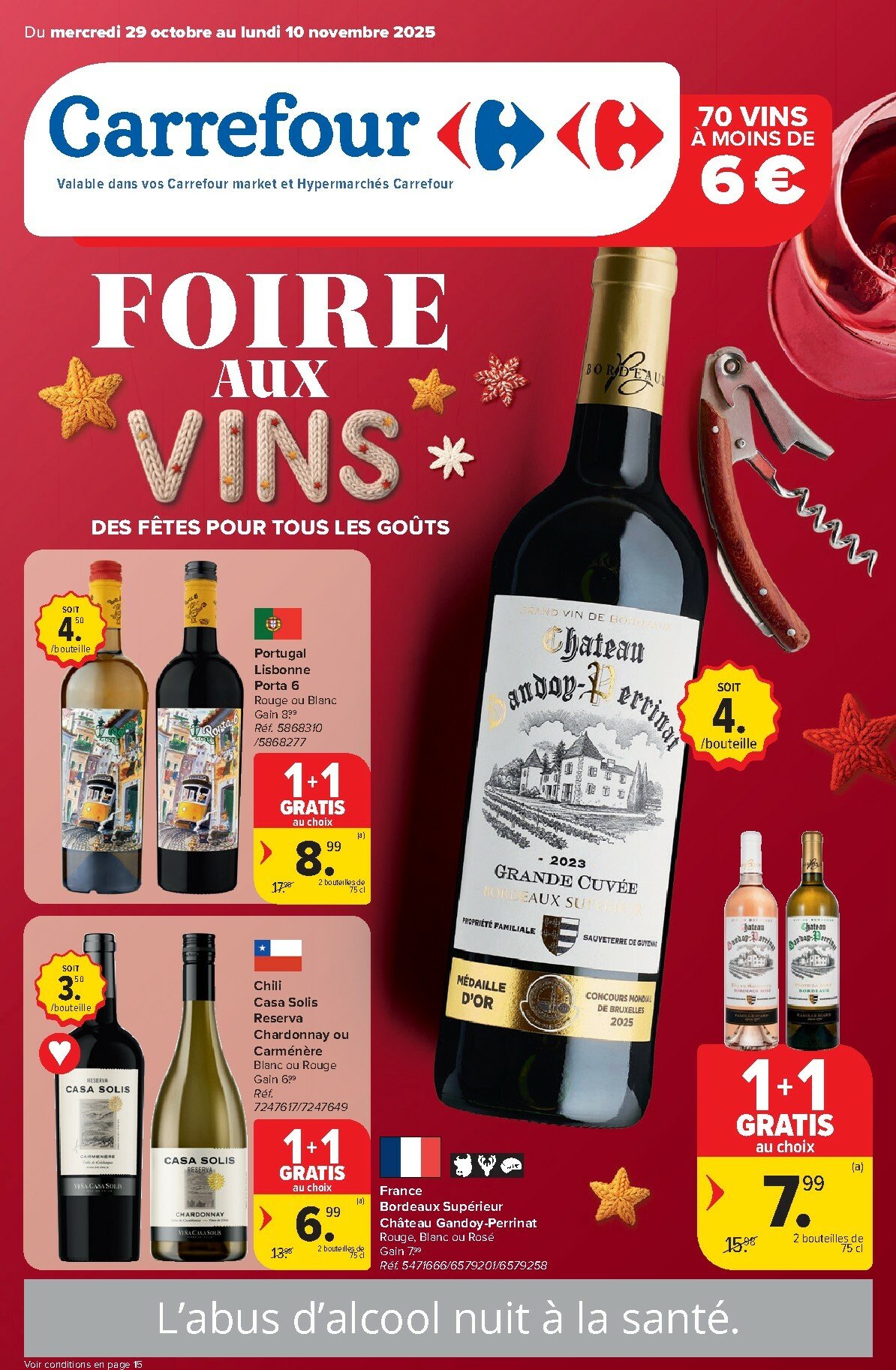 carrefour - De Carrefour - Foire aux vins folder geldig vanaf 29/10 t/m 10/11
