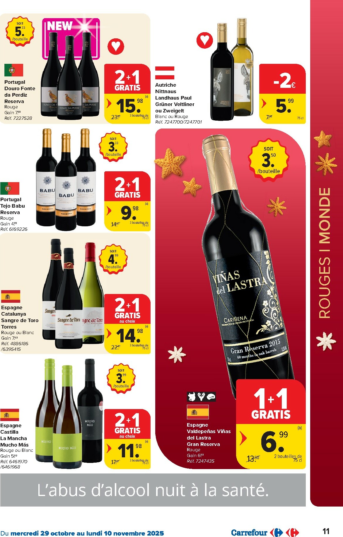 carrefour - De Carrefour - Foire aux vins folder geldig vanaf 29/10 t/m 10/11 - page: 11