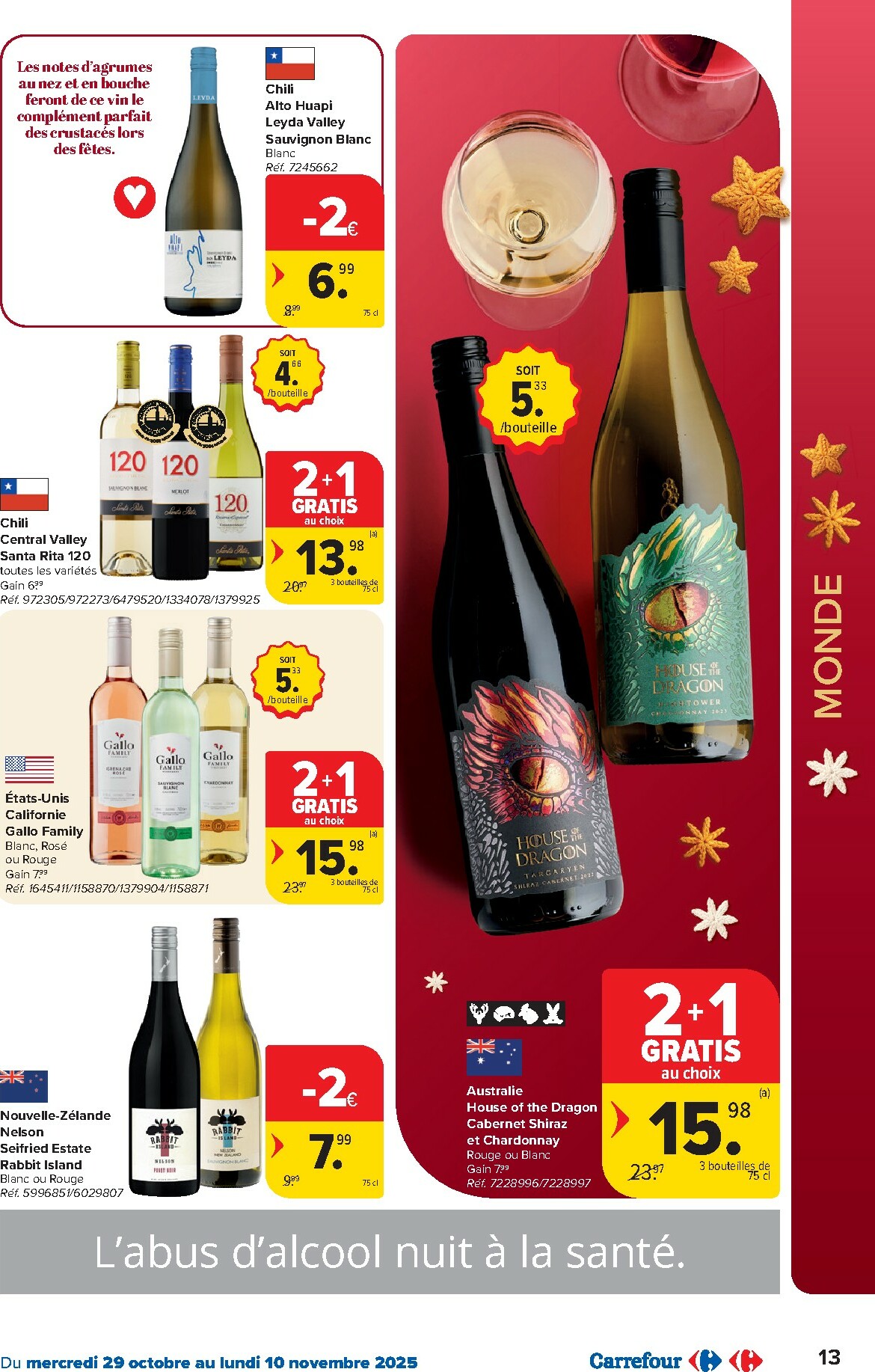 carrefour - De Carrefour - Foire aux vins folder geldig vanaf 29/10 t/m 10/11 - page: 13