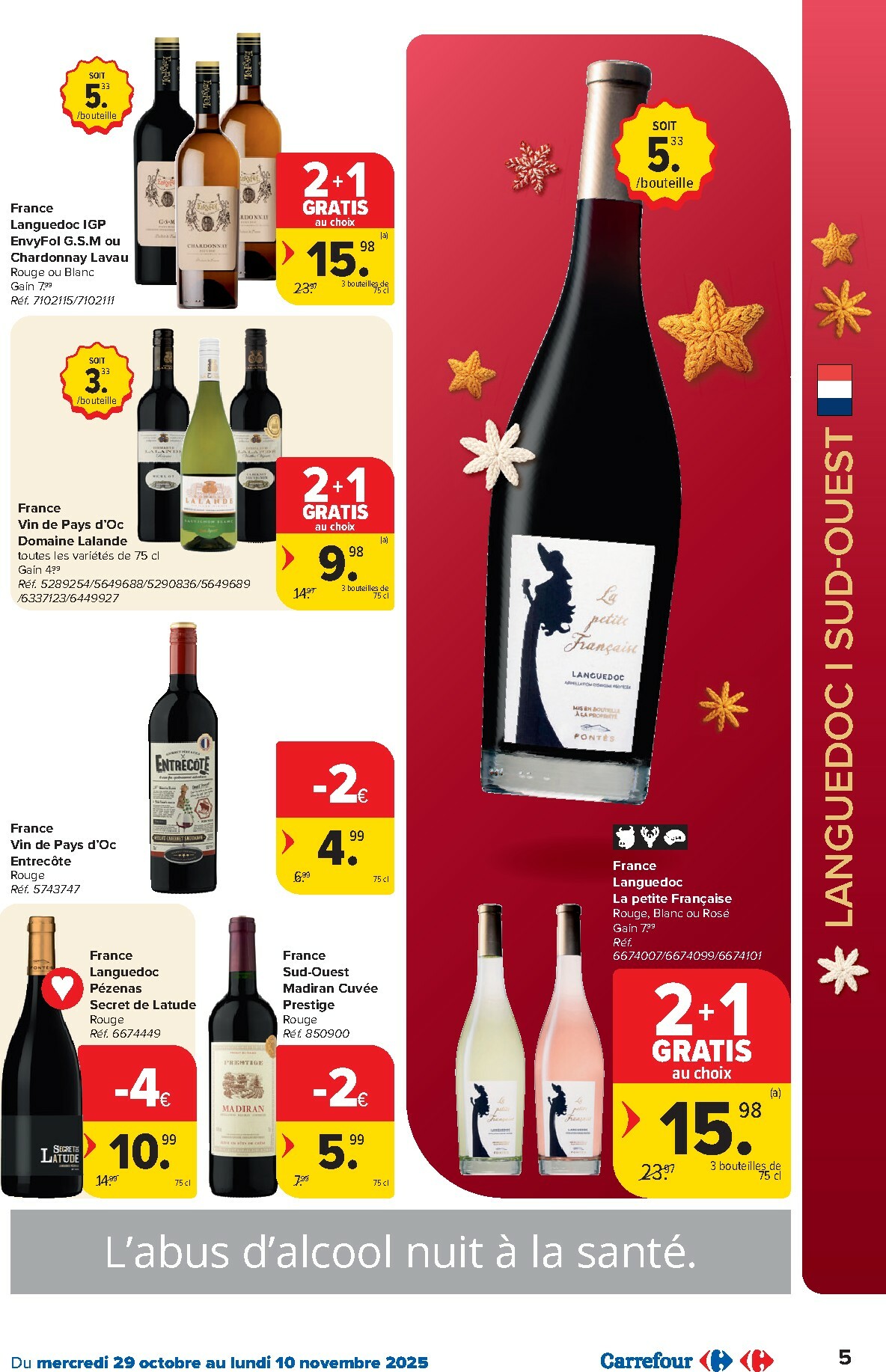 carrefour - De Carrefour - Foire aux vins folder geldig vanaf 29/10 t/m 10/11 - page: 5