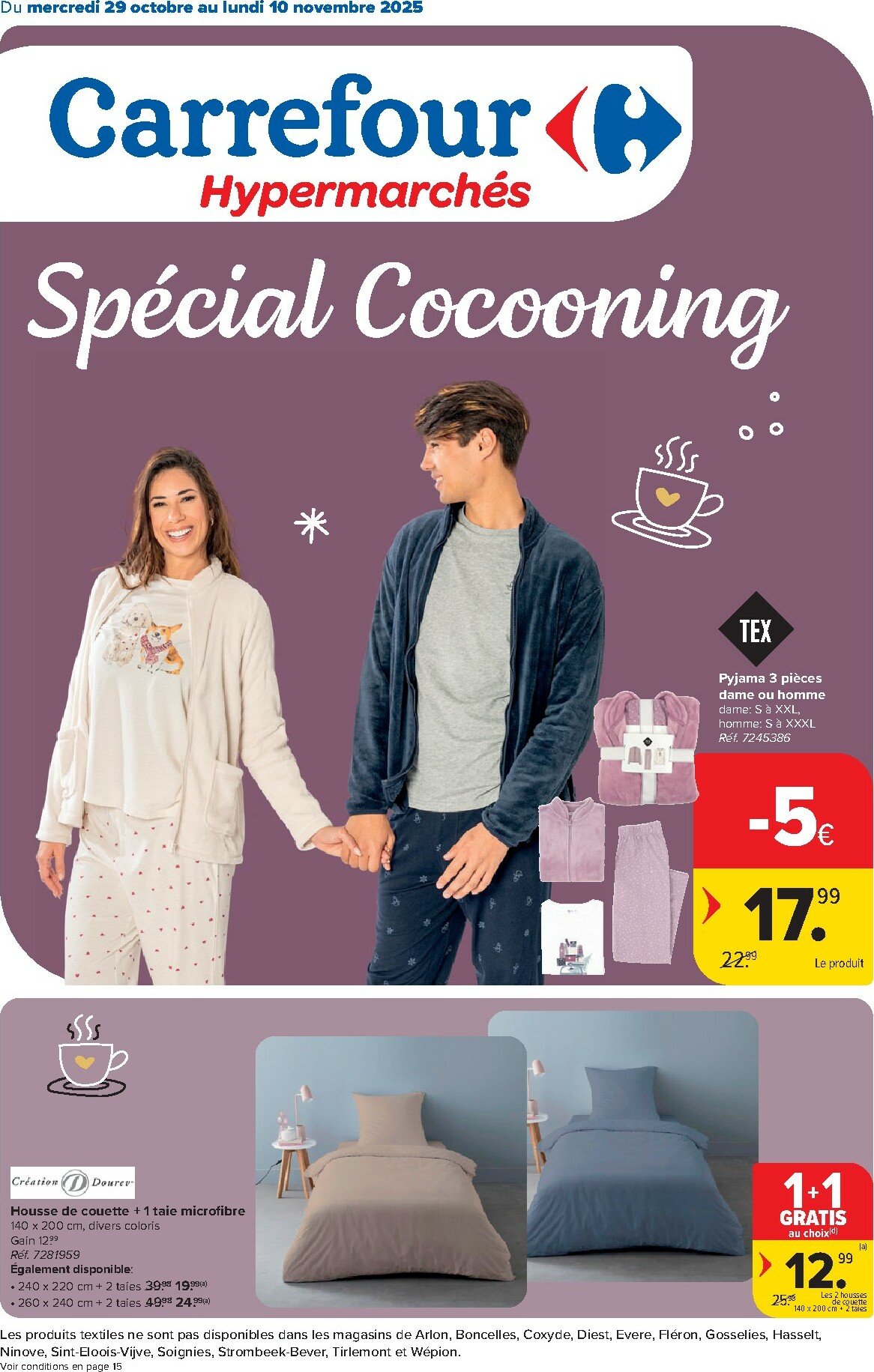 carrefour - De Carrefour Hypermarchés - Spécial Cocooning folder geldig vanaf 29/10 t/m 10/11