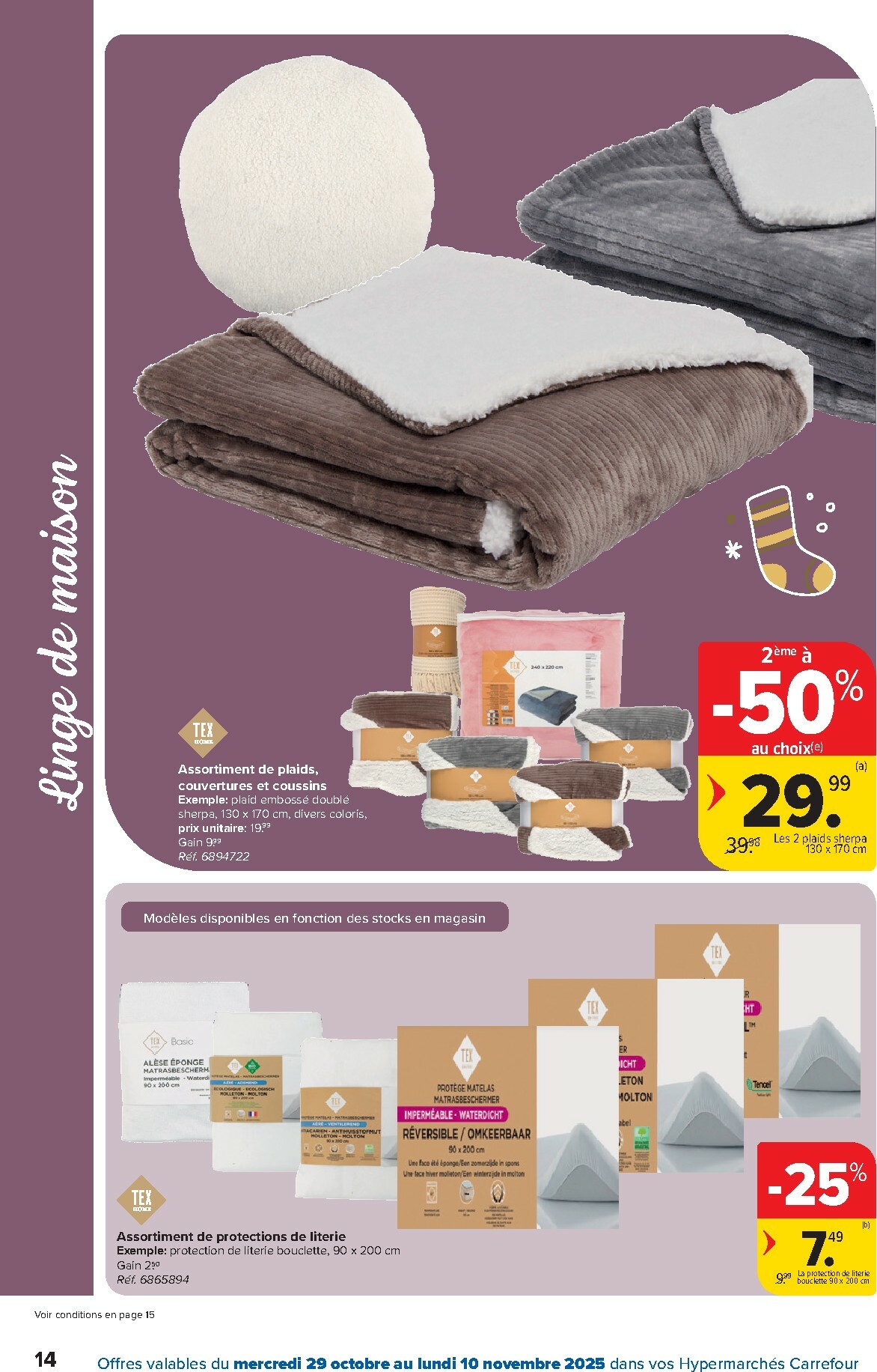carrefour - De Carrefour Hypermarchés - Spécial Cocooning folder geldig vanaf 29/10 t/m 10/11 - page: 14