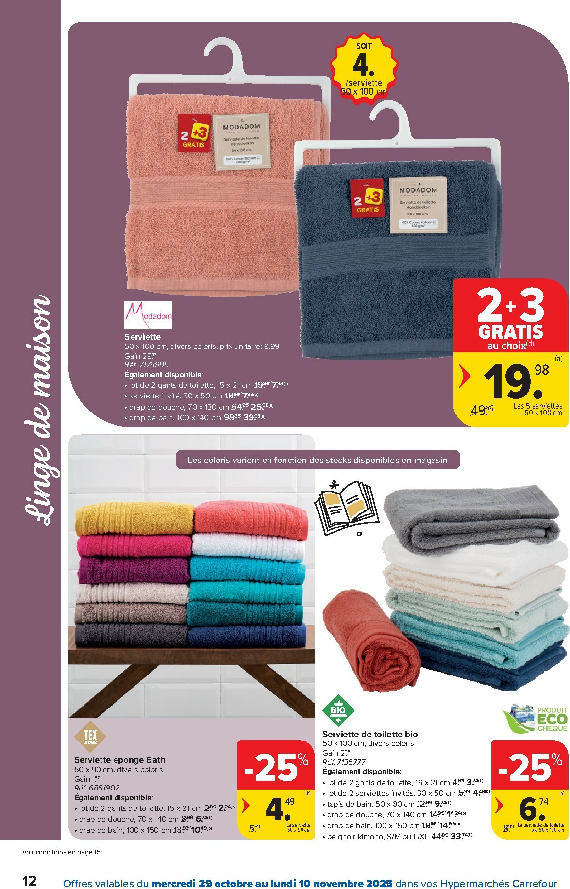 carrefour - De Carrefour Hypermarchés - Spécial Cocooning folder geldig vanaf 29/10 t/m 10/11 - page: 12