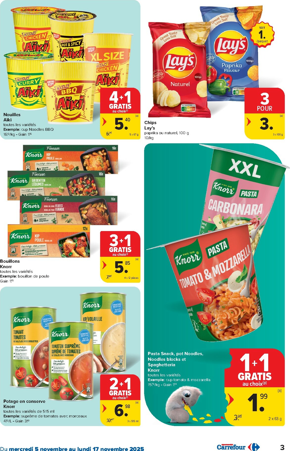 carrefour - De Carrefour - Hypermarchés folder geldig vanaf 05/11 t/m 17/11 - page: 3 carrefour - De Carrefour - Hypermarchés folder geldig vanaf 05/11 t/m 17/11 - page: 3
