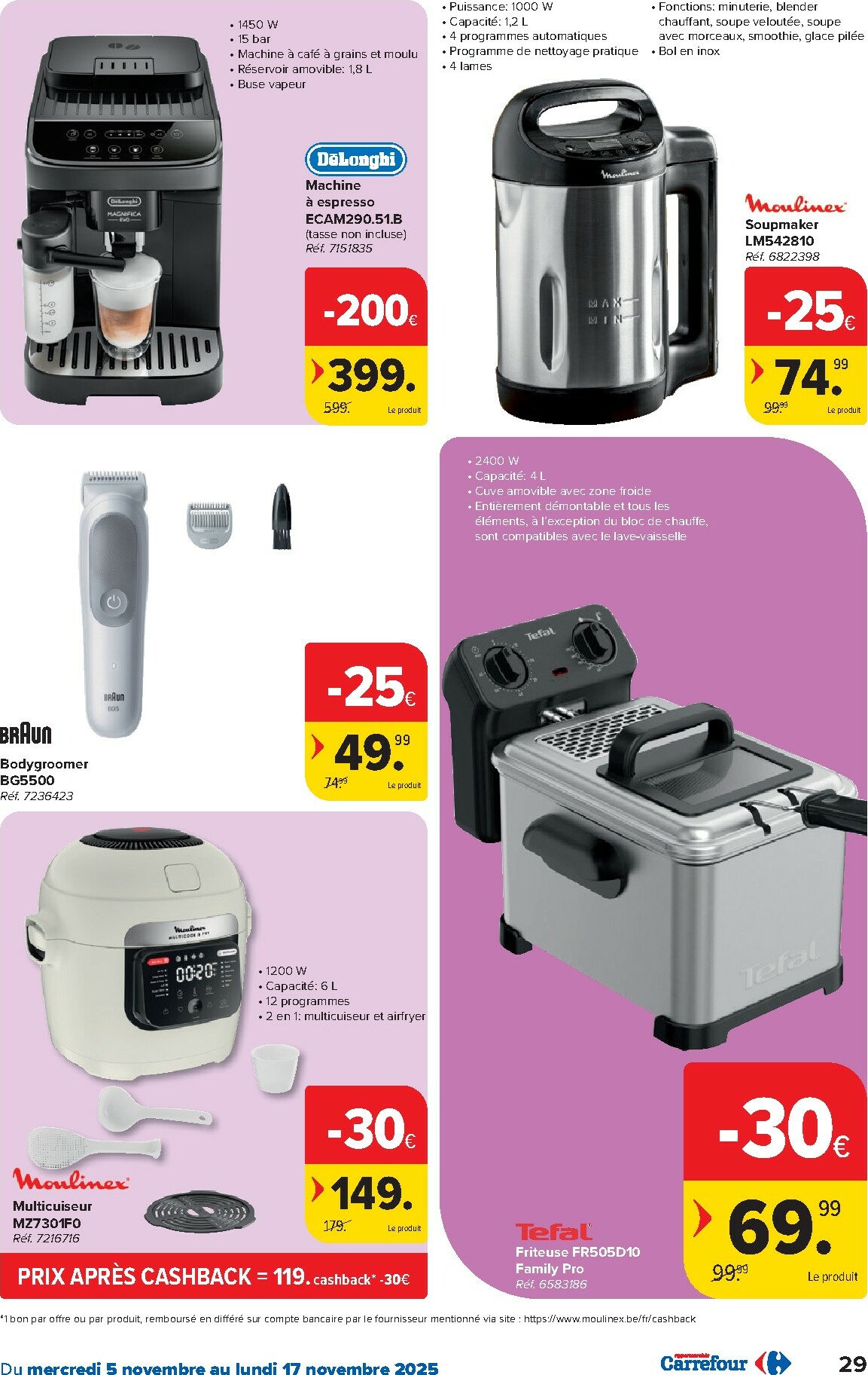 carrefour - De Carrefour - Hypermarchés folder geldig vanaf 05/11 t/m 17/11 - page: 29 carrefour - De Carrefour - Hypermarchés folder geldig vanaf 05/11 t/m 17/11 - page: 29