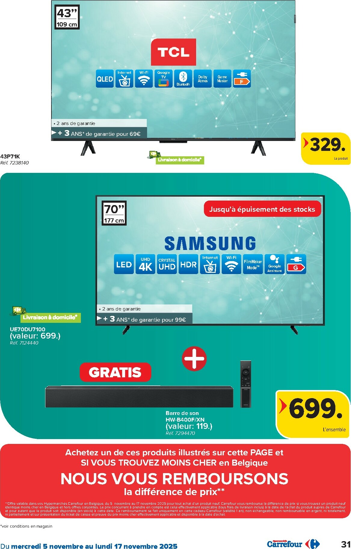 carrefour - De Carrefour - Hypermarchés folder geldig vanaf 05/11 t/m 17/11 - page: 31 carrefour - De Carrefour - Hypermarchés folder geldig vanaf 05/11 t/m 17/11 - page: 31