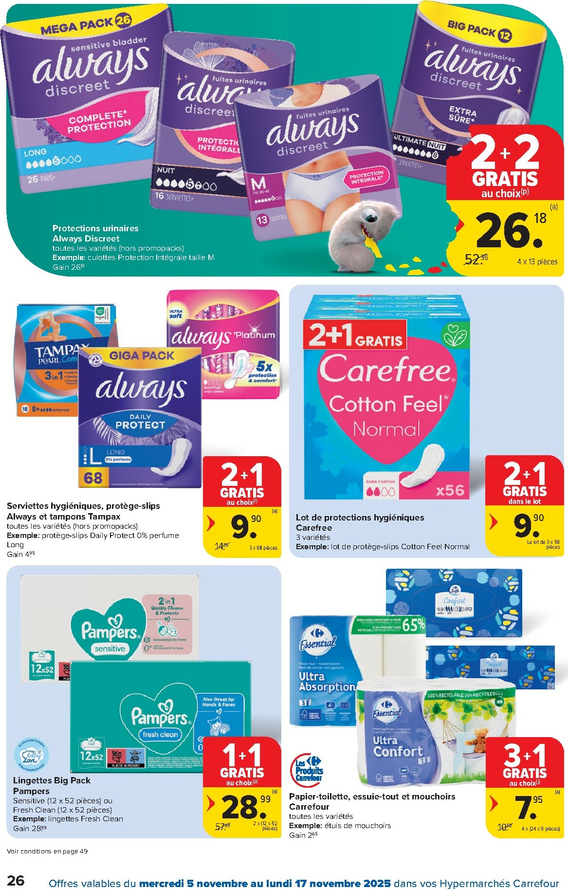 carrefour - De Carrefour - Hypermarchés folder geldig vanaf 05/11 t/m 17/11 - page: 26 carrefour - De Carrefour - Hypermarchés folder geldig vanaf 05/11 t/m 17/11 - page: 26