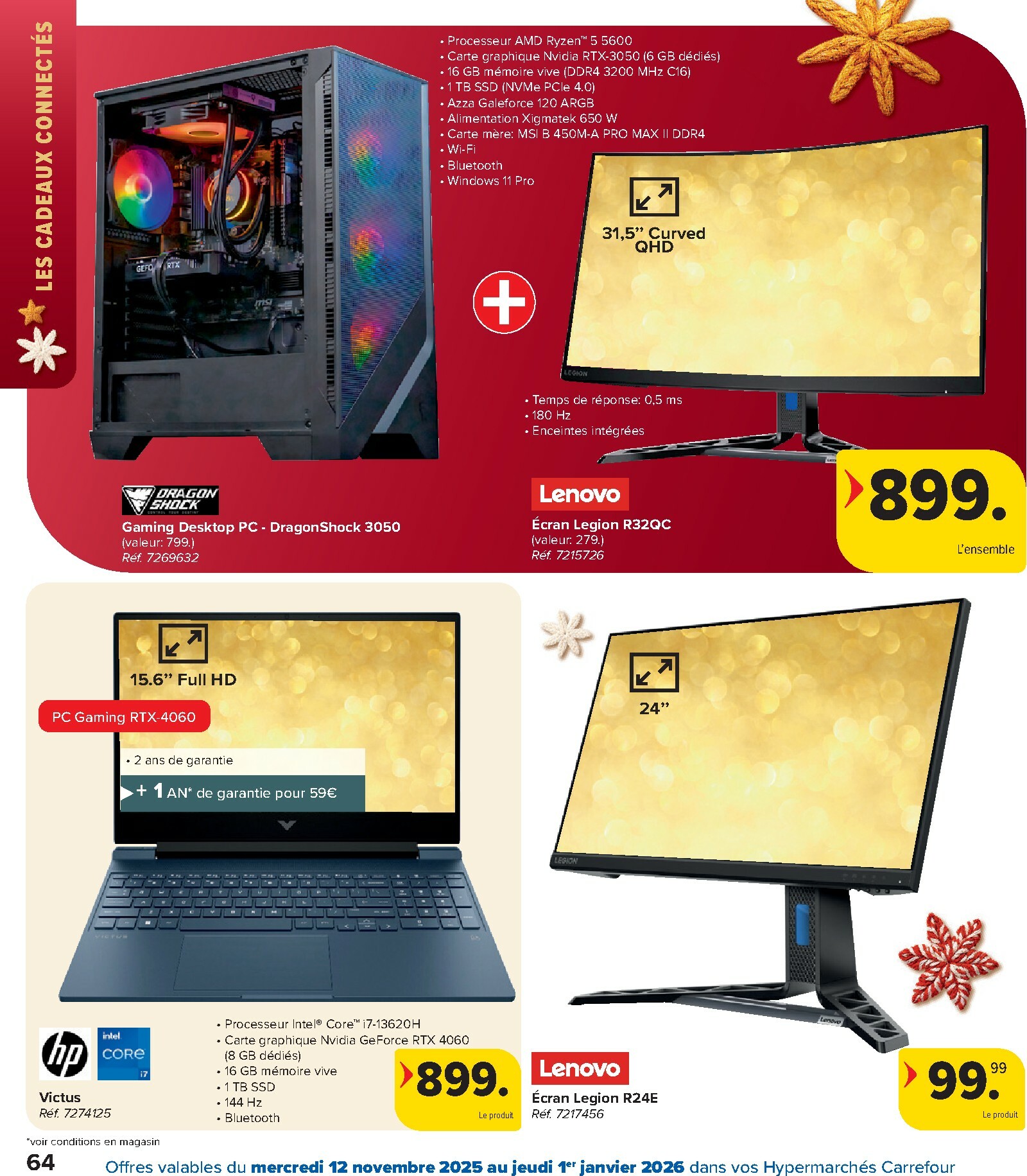 carrefour - De Carrefour - Hypermarchés Catalogue Fetes folder geldig vanaf 12/11 t/m 01/01 - page: 64