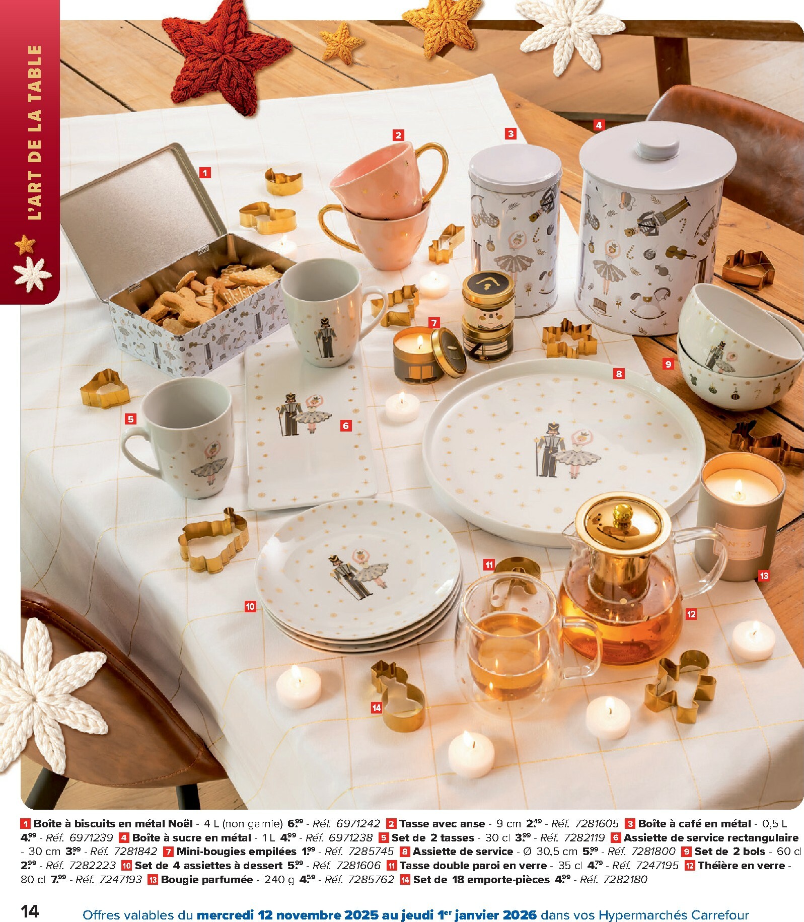 carrefour - De Carrefour - Hypermarchés Catalogue Fetes folder geldig vanaf 12/11 t/m 01/01 - page: 14