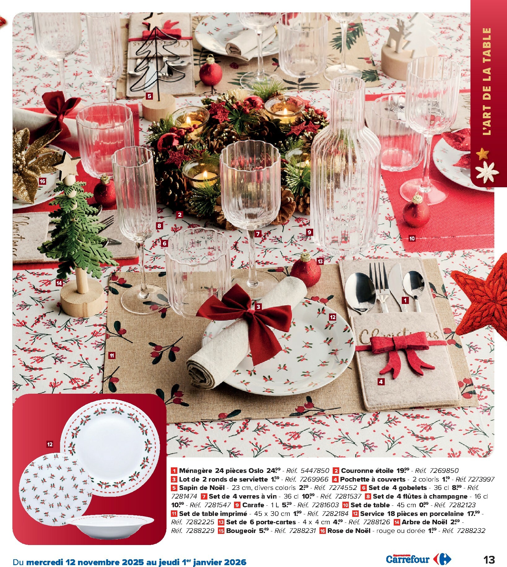 carrefour - De Carrefour - Hypermarchés Catalogue Fetes folder geldig vanaf 12/11 t/m 01/01 - page: 13