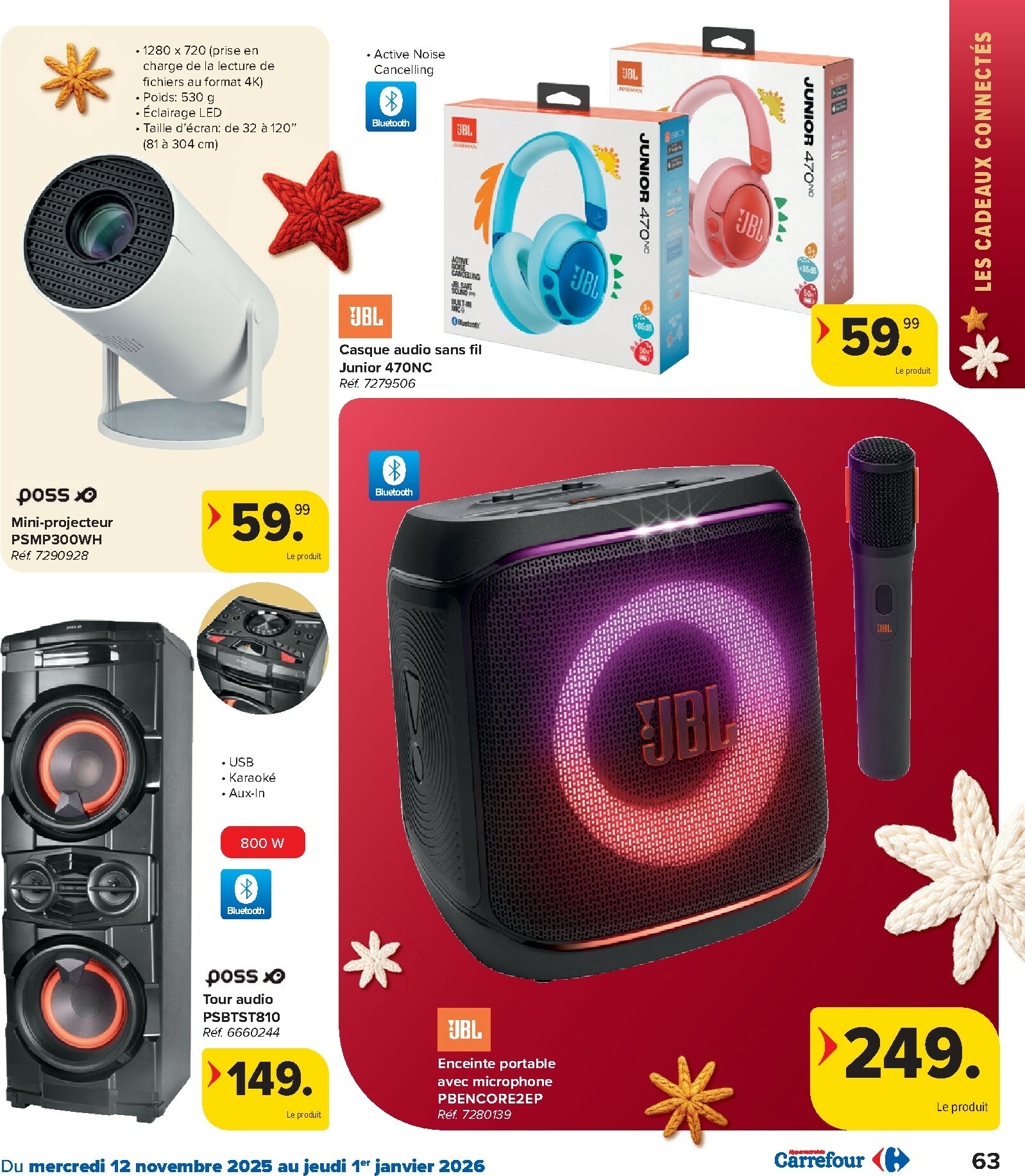 carrefour - De Carrefour - Hypermarchés Catalogue Fetes folder geldig vanaf 12/11 t/m 01/01 - page: 63