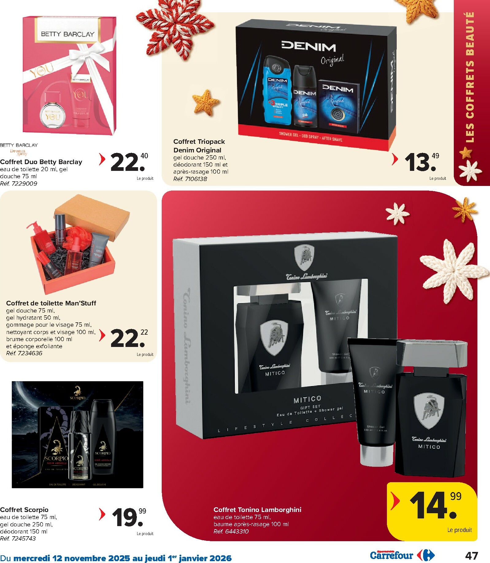 carrefour - De Carrefour - Hypermarchés Catalogue Fetes folder geldig vanaf 12/11 t/m 01/01 - page: 47