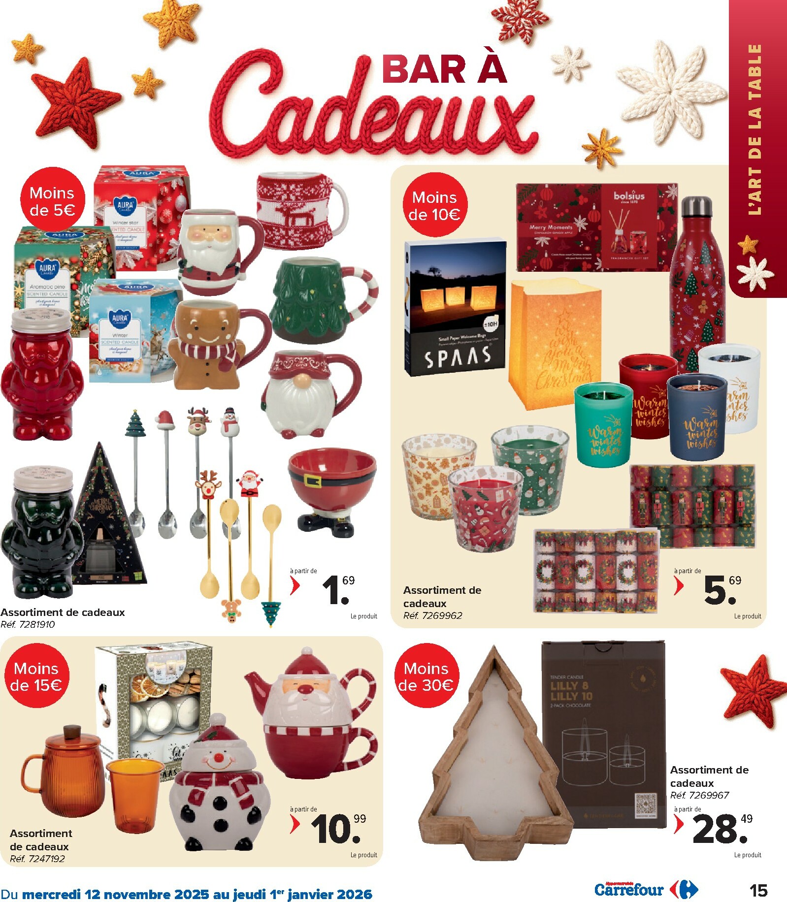 carrefour - De Carrefour - Hypermarchés Catalogue Fetes folder geldig vanaf 12/11 t/m 01/01 - page: 15