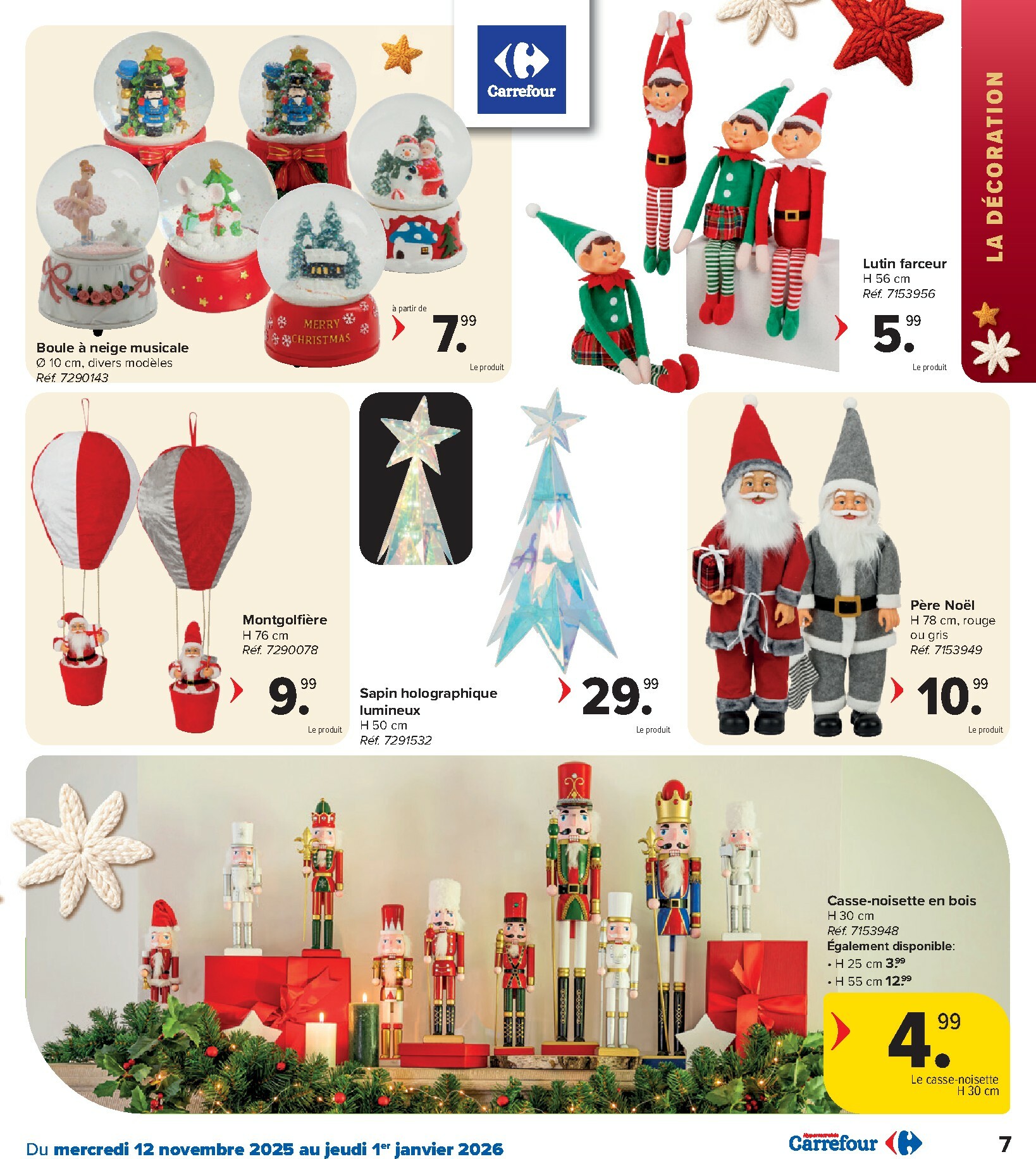 carrefour - De Carrefour - Hypermarchés Catalogue Fetes folder geldig vanaf 12/11 t/m 01/01 - page: 7