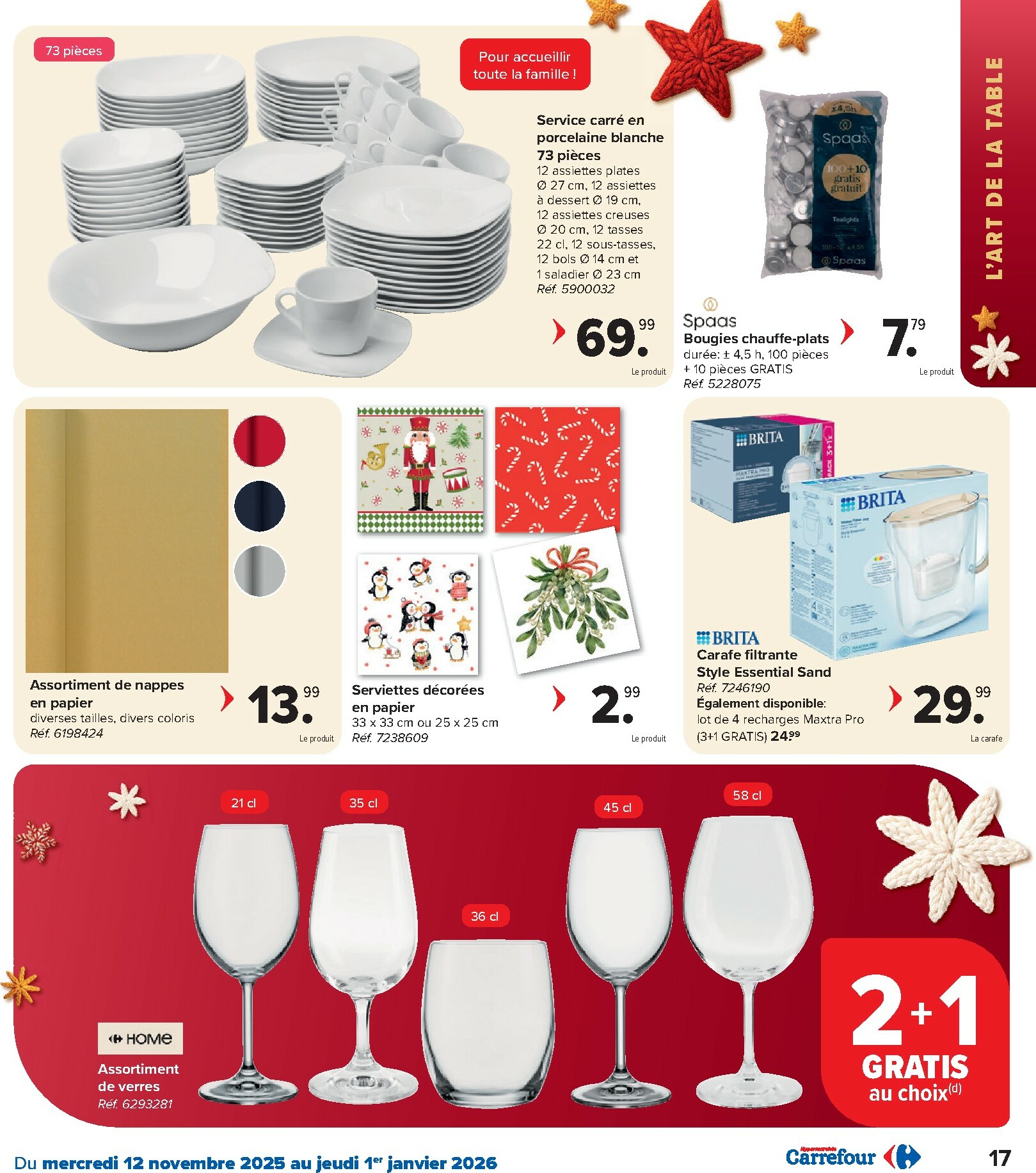 carrefour - De Carrefour - Hypermarchés Catalogue Fetes folder geldig vanaf 12/11 t/m 01/01 - page: 17