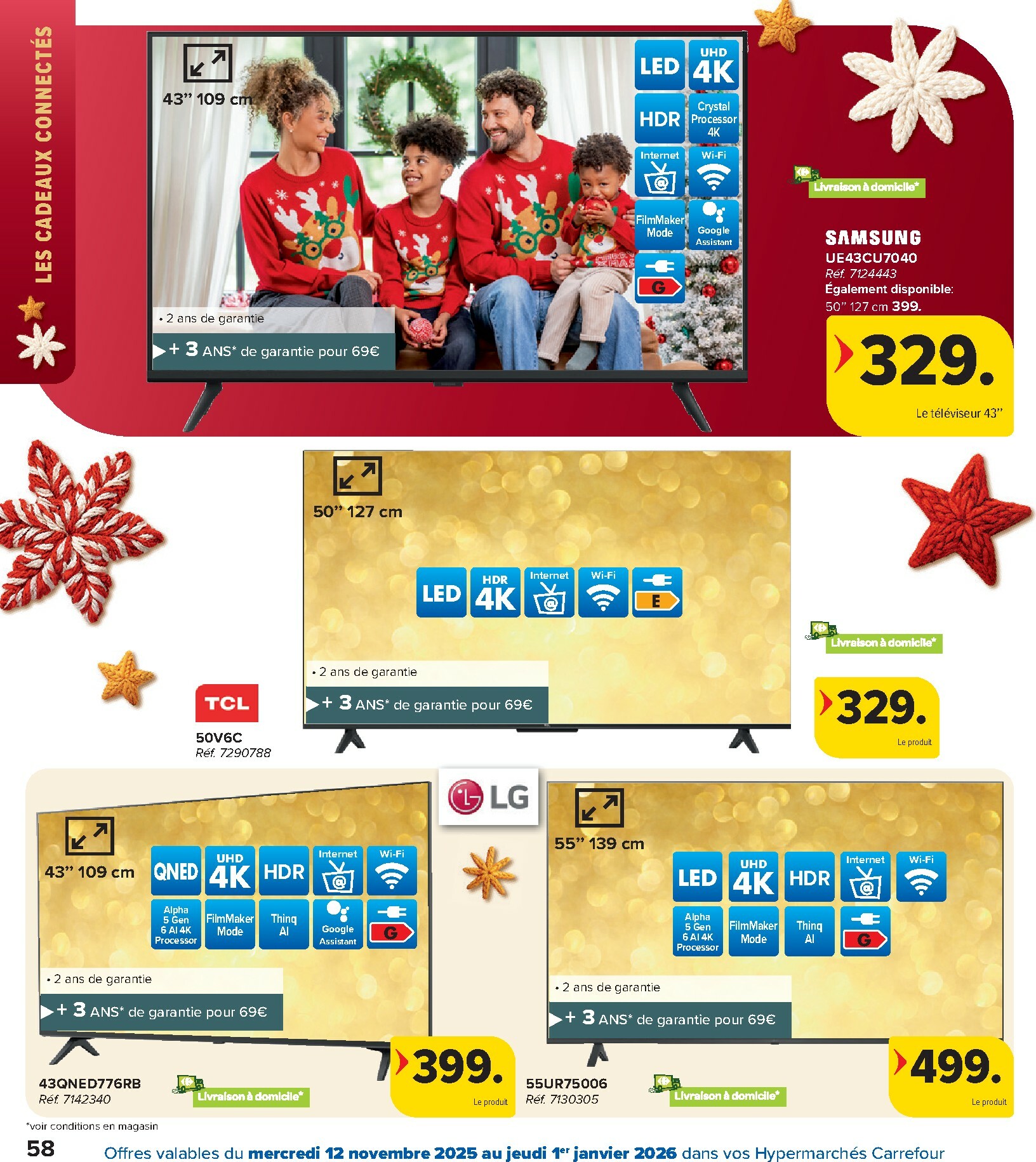 carrefour - De Carrefour - Hypermarchés Catalogue Fetes folder geldig vanaf 12/11 t/m 01/01 - page: 58