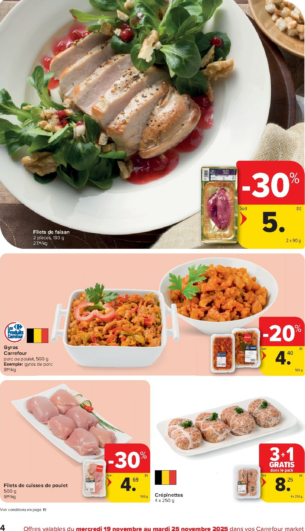 carrefour - De Carrefour Market folder geldig vanaf 19/11 t/m 25/11 - page: 4