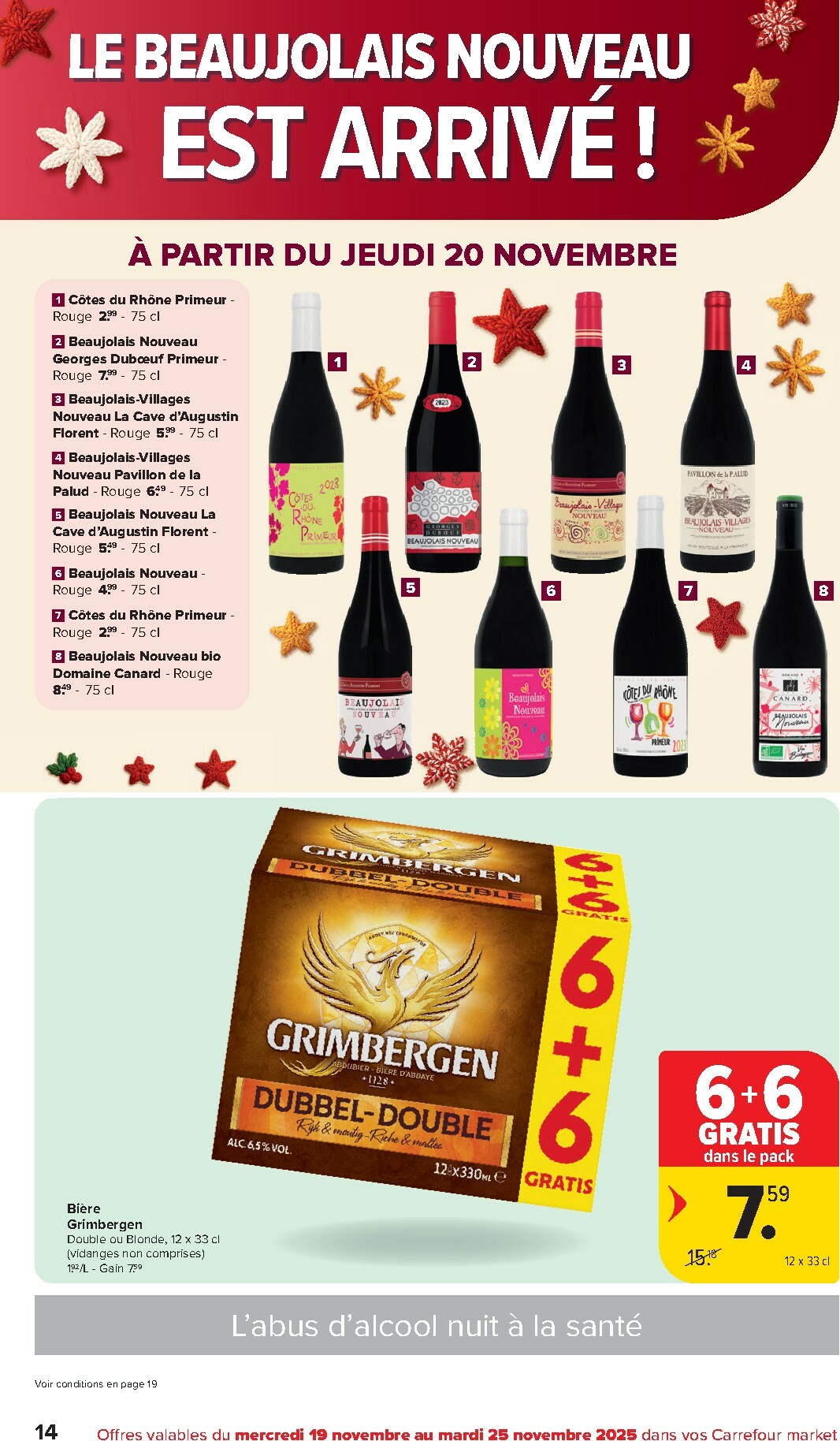 carrefour - De Carrefour Market folder geldig vanaf 19/11 t/m 25/11 - page: 14