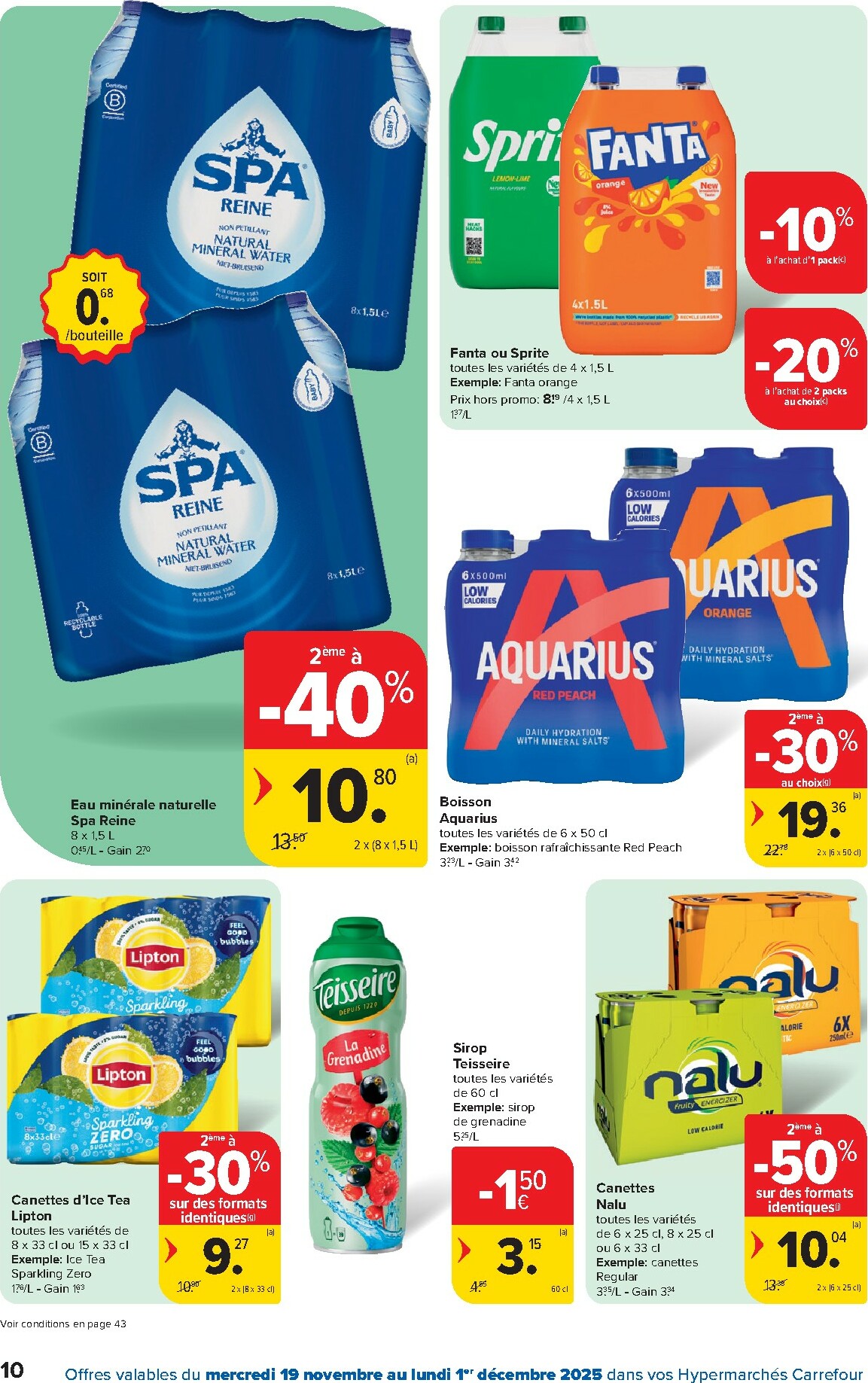 carrefour - De Carrefour - Hypermarchés folder geldig vanaf 19/11 t/m 01/12 - page: 10