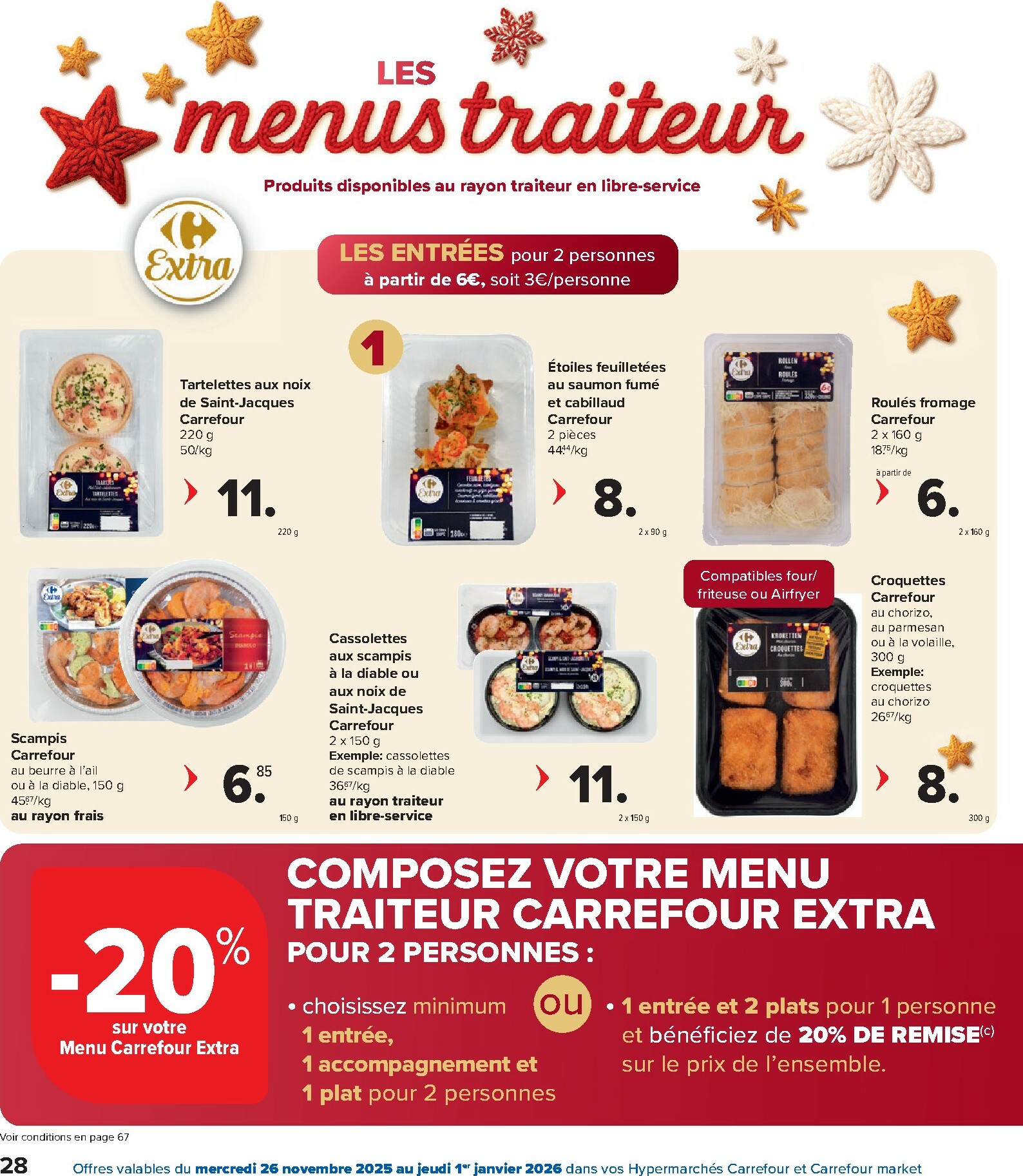carrefour - De Carrefour - Des fêtes pour tous les goûts! folder geldig vanaf 26/11 t/m 01/01 - page: 28