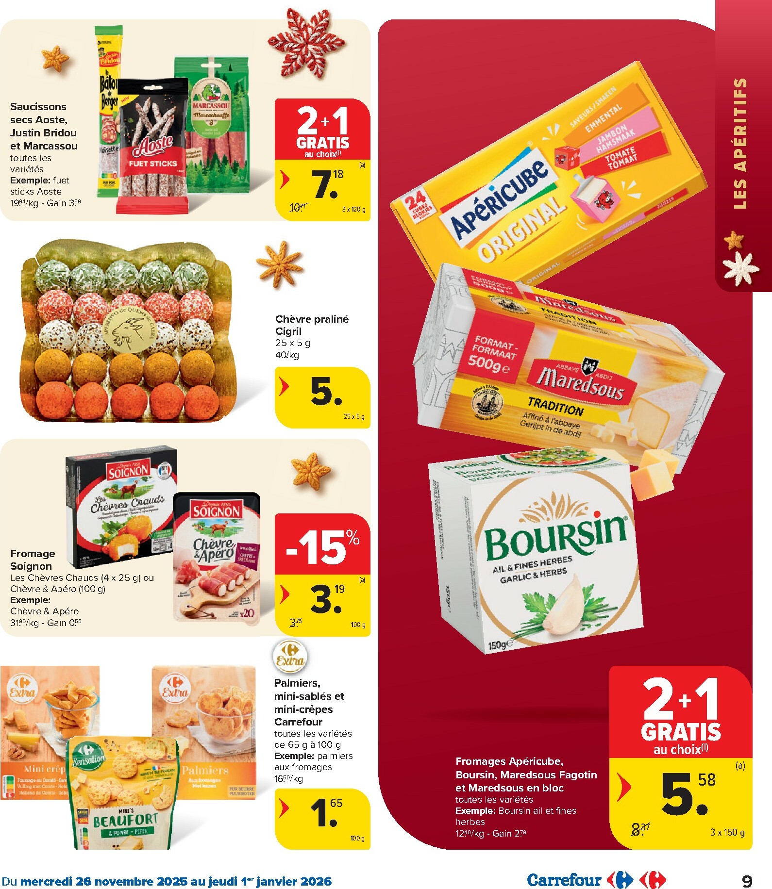 carrefour - De Carrefour - Des fêtes pour tous les goûts! folder geldig vanaf 26/11 t/m 01/01 - page: 9