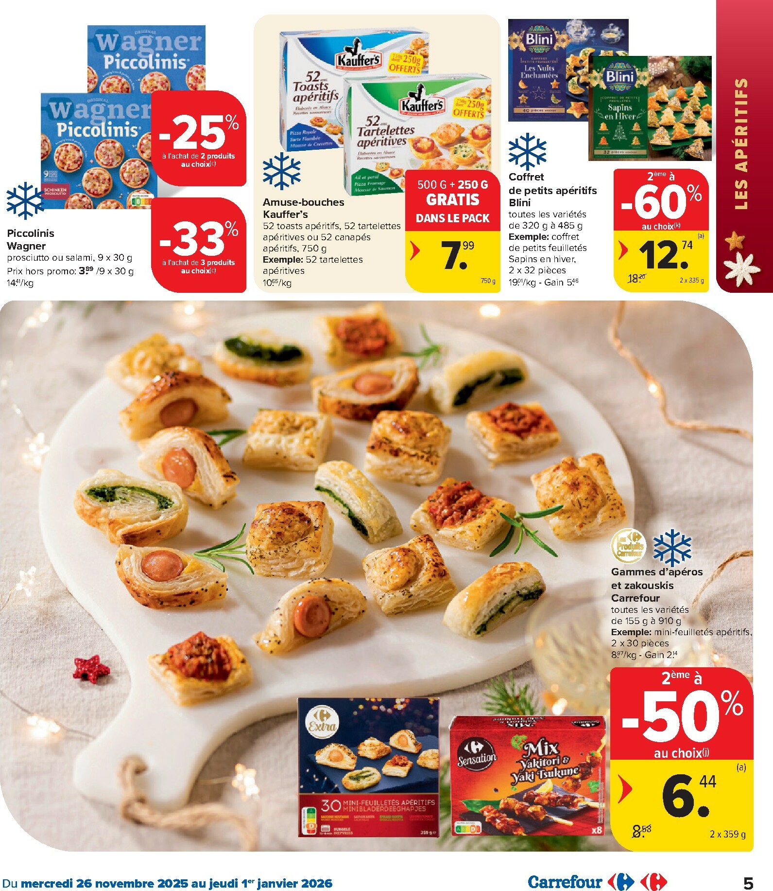 carrefour - De Carrefour - Des fêtes pour tous les goûts! folder geldig vanaf 26/11 t/m 01/01 - page: 5