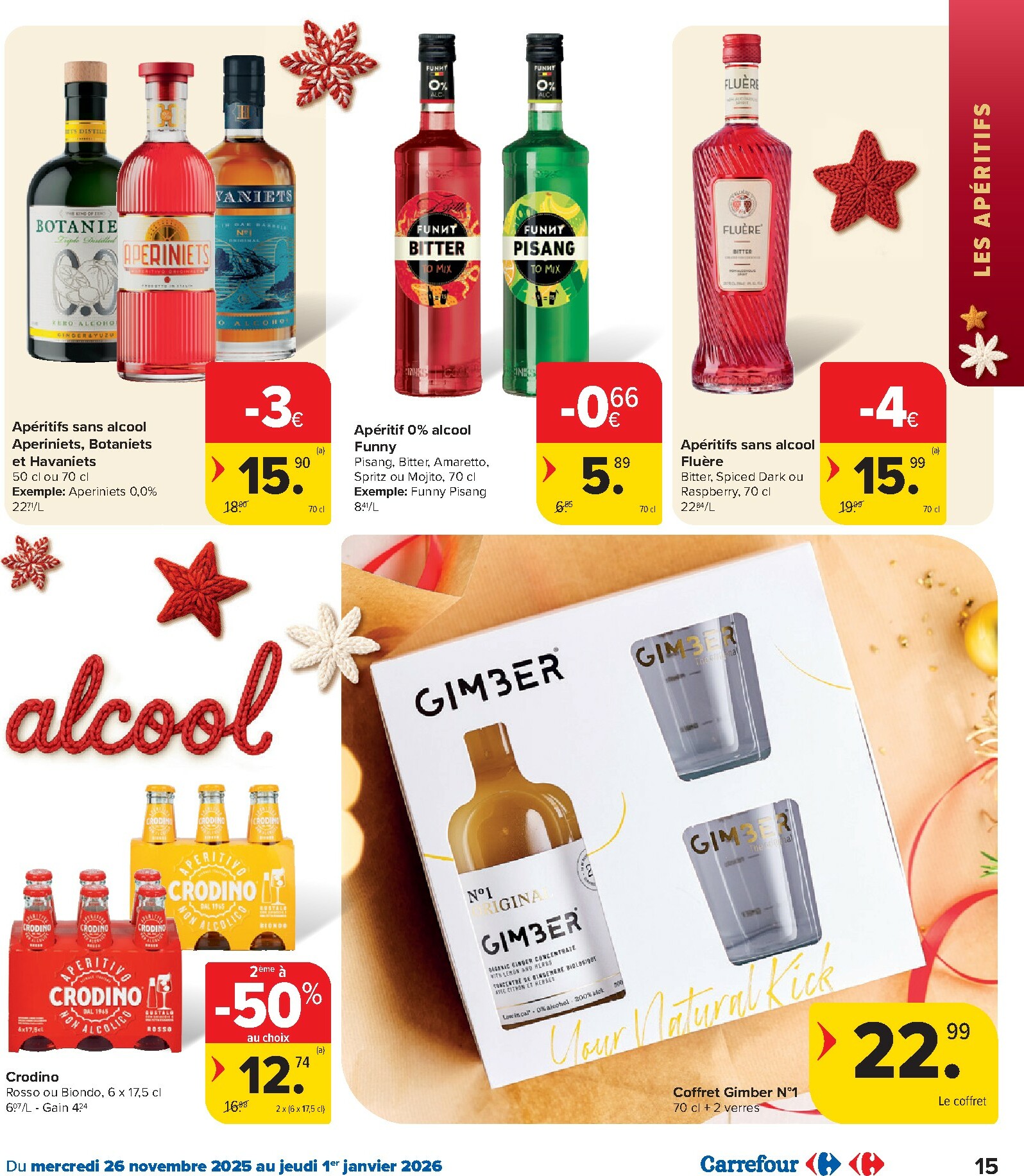carrefour - De Carrefour - Des fêtes pour tous les goûts! folder geldig vanaf 26/11 t/m 01/01 - page: 15